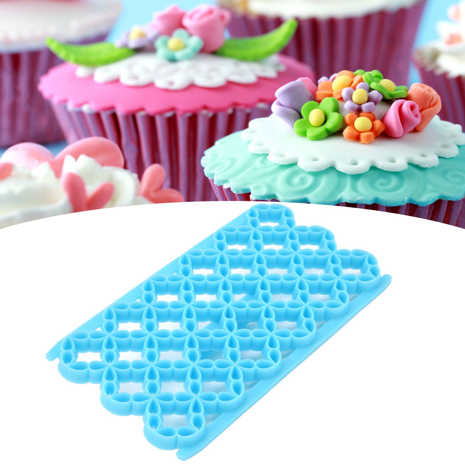 Plastic Embossing Mold DIY Fondant Cake Cutter Mold Baking Tool for Bakery view 11