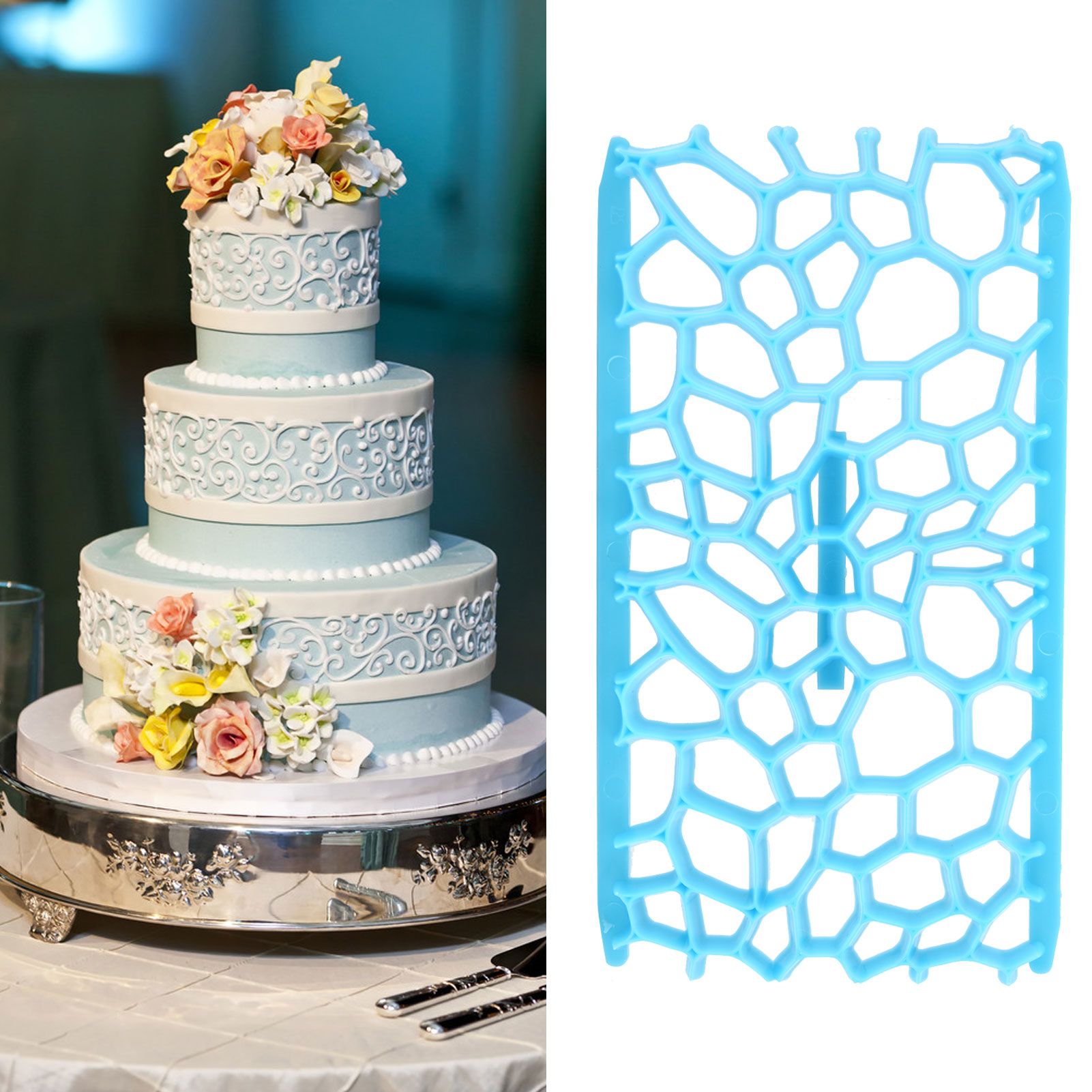 Plastic Embossing Mold DIY Fondant Cake Cutter Mold Baking Tool for Bakery view 11