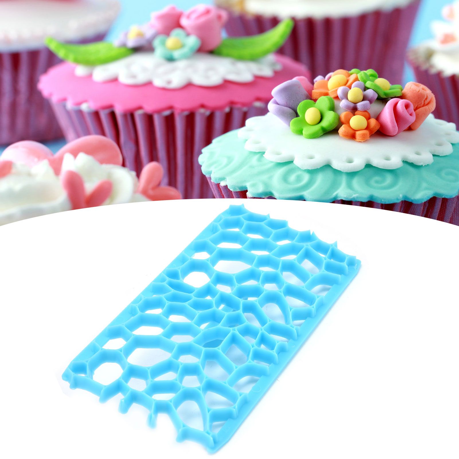 Plastic Embossing Mold DIY Fondant Cake Cutter Mold Baking Tool for Bakery view 12