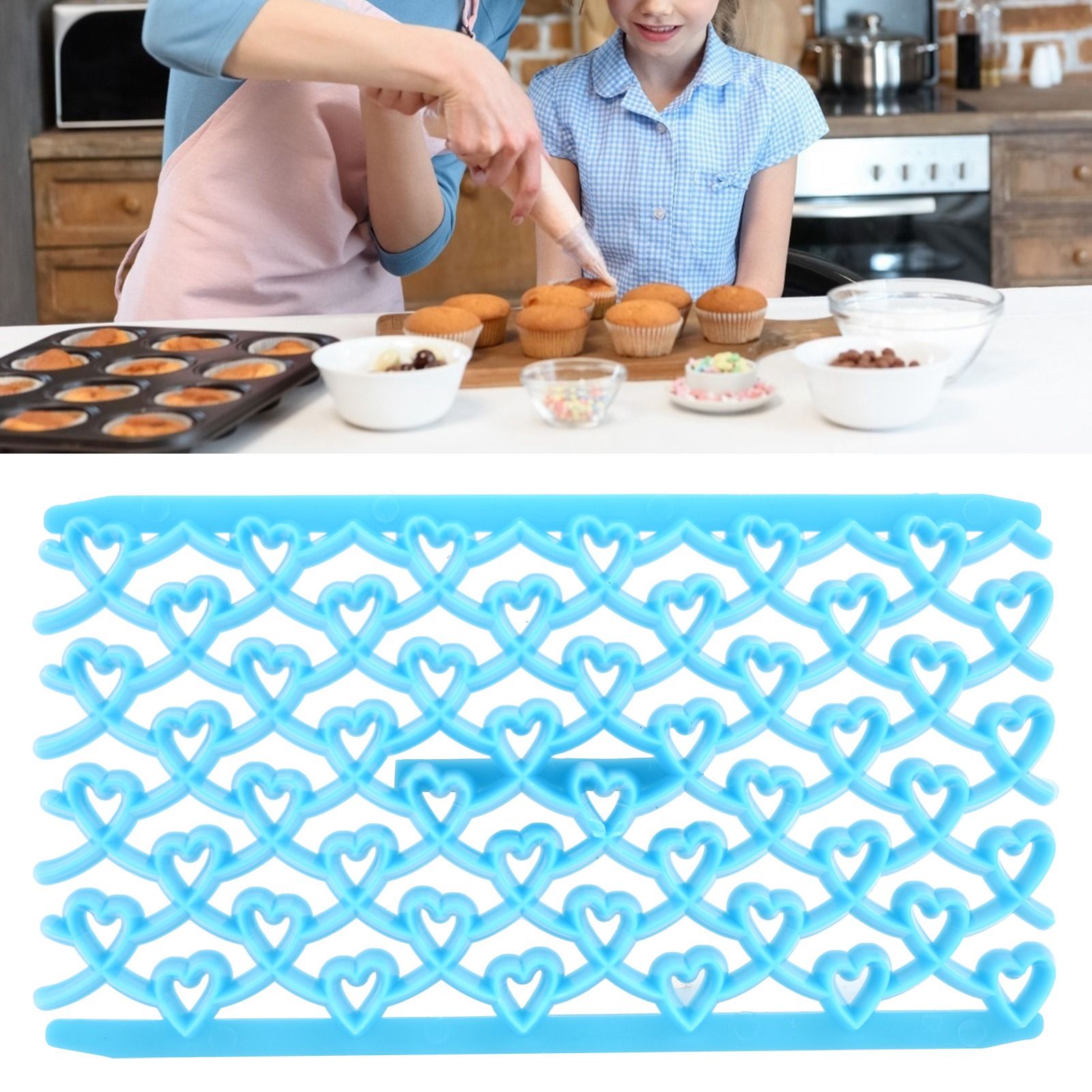 Plastic DIY Baking Mold Cookies Biscuits Cutter Fondant Embosser Cake view 12