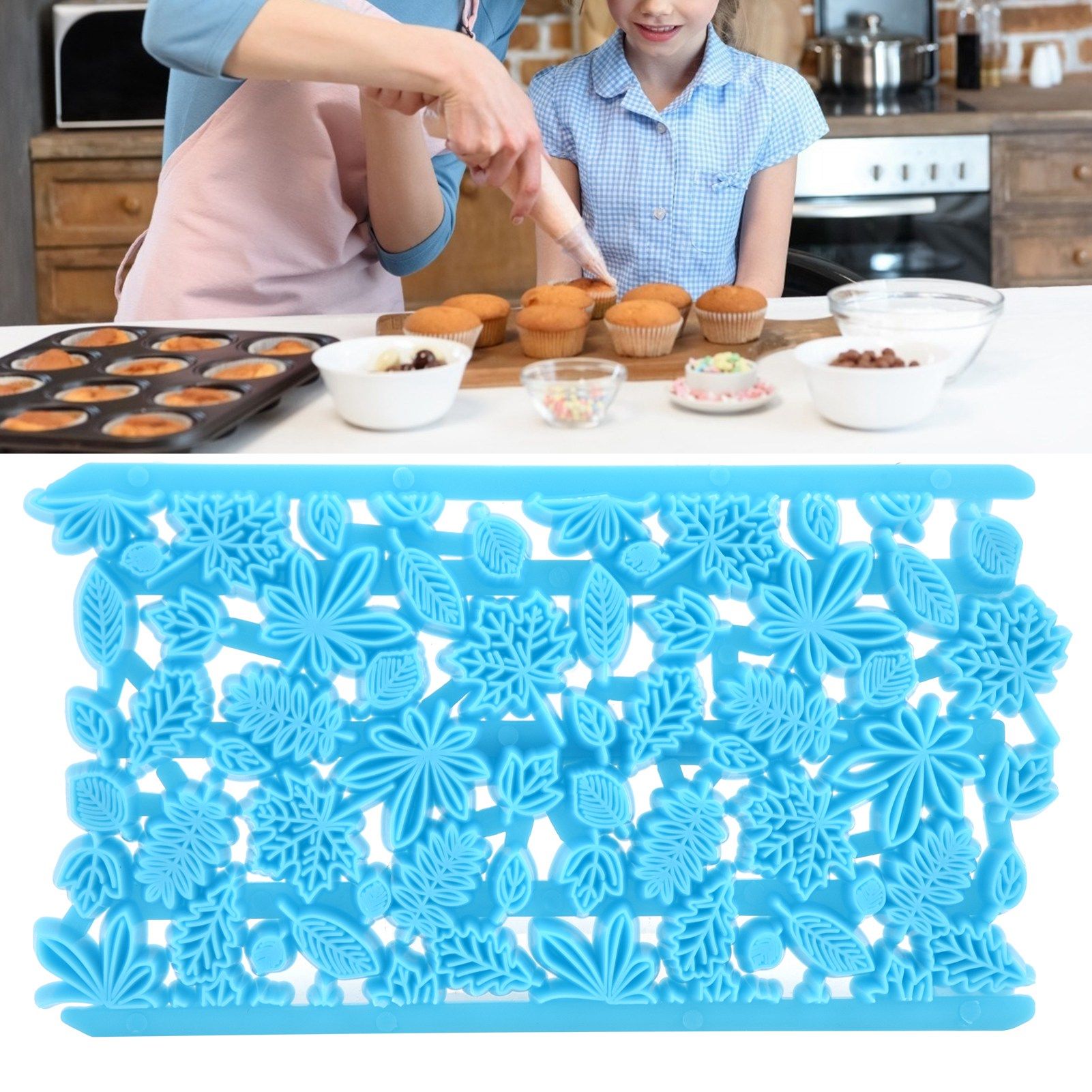 Plastic DIY Baking Mold Cookies Biscuits Cutter Fondant Embosser Cake view 12