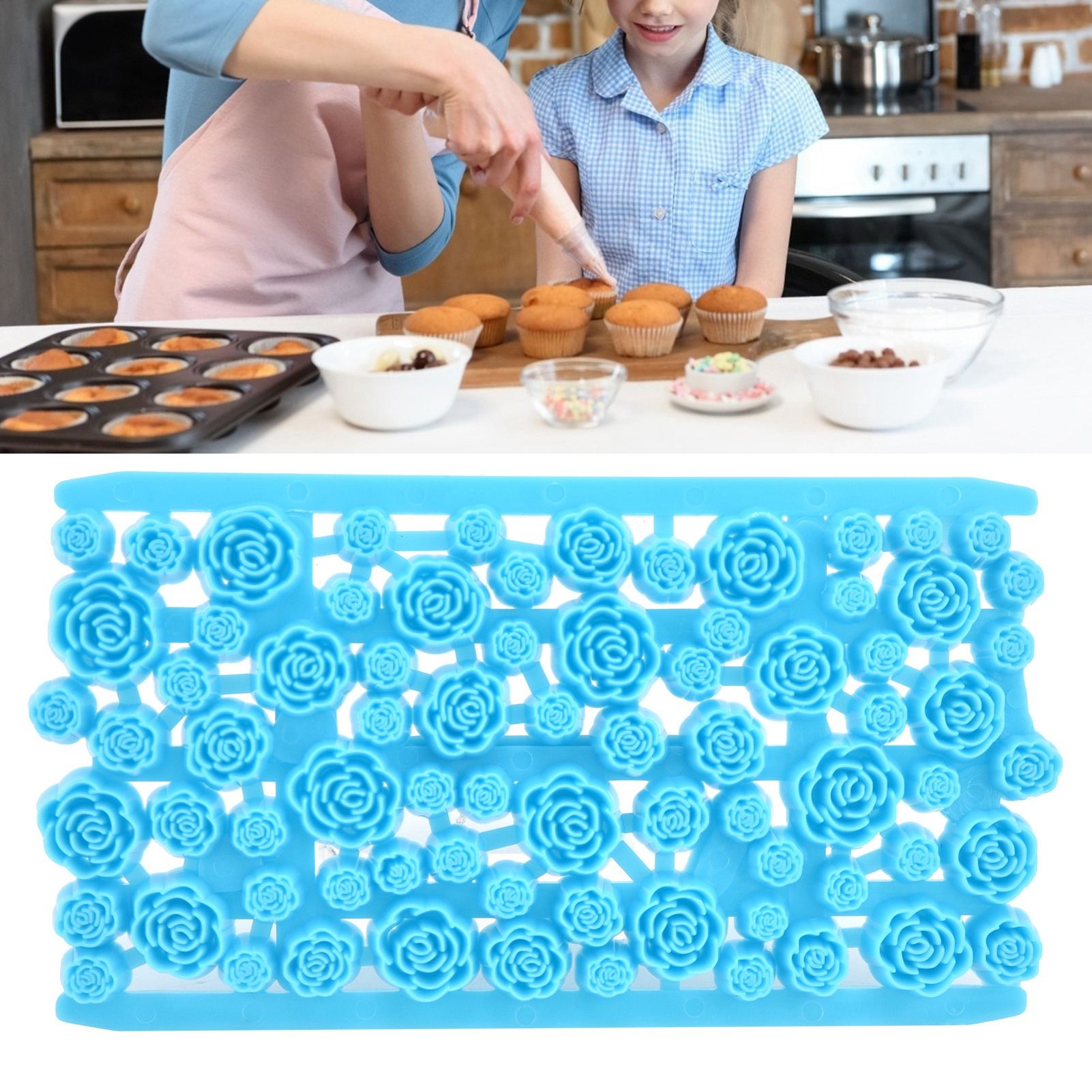 Plastic DIY Baking Mold Cookies Biscuits Cutter Fondant Embosser Cake view 12