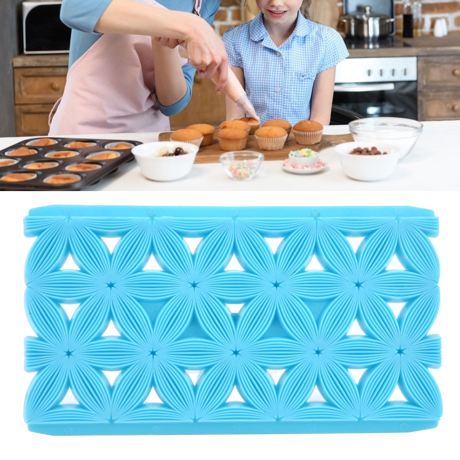 Plastic DIY Baking Mold Cookies Biscuits Cutter Fondant Embosser Cake view 11