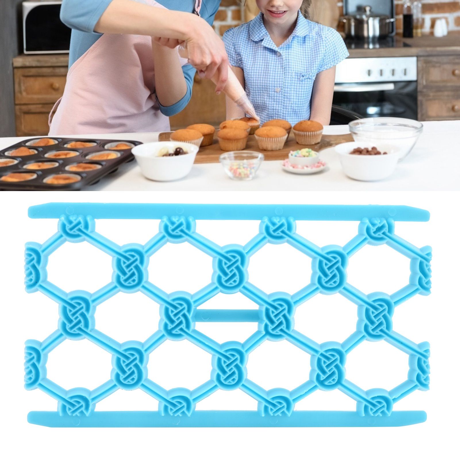 Plastic DIY Baking Mold Cookies Biscuits Cutter Fondant Embosser Cake view 11