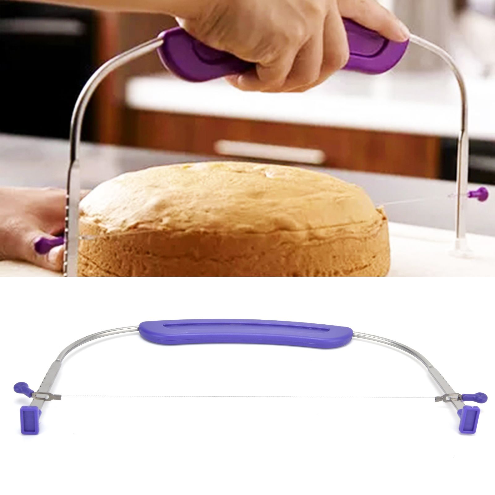 Stainless Steel Cake Cutter with AntiSlip Handle Cake Cutting Baking Tool for view 11