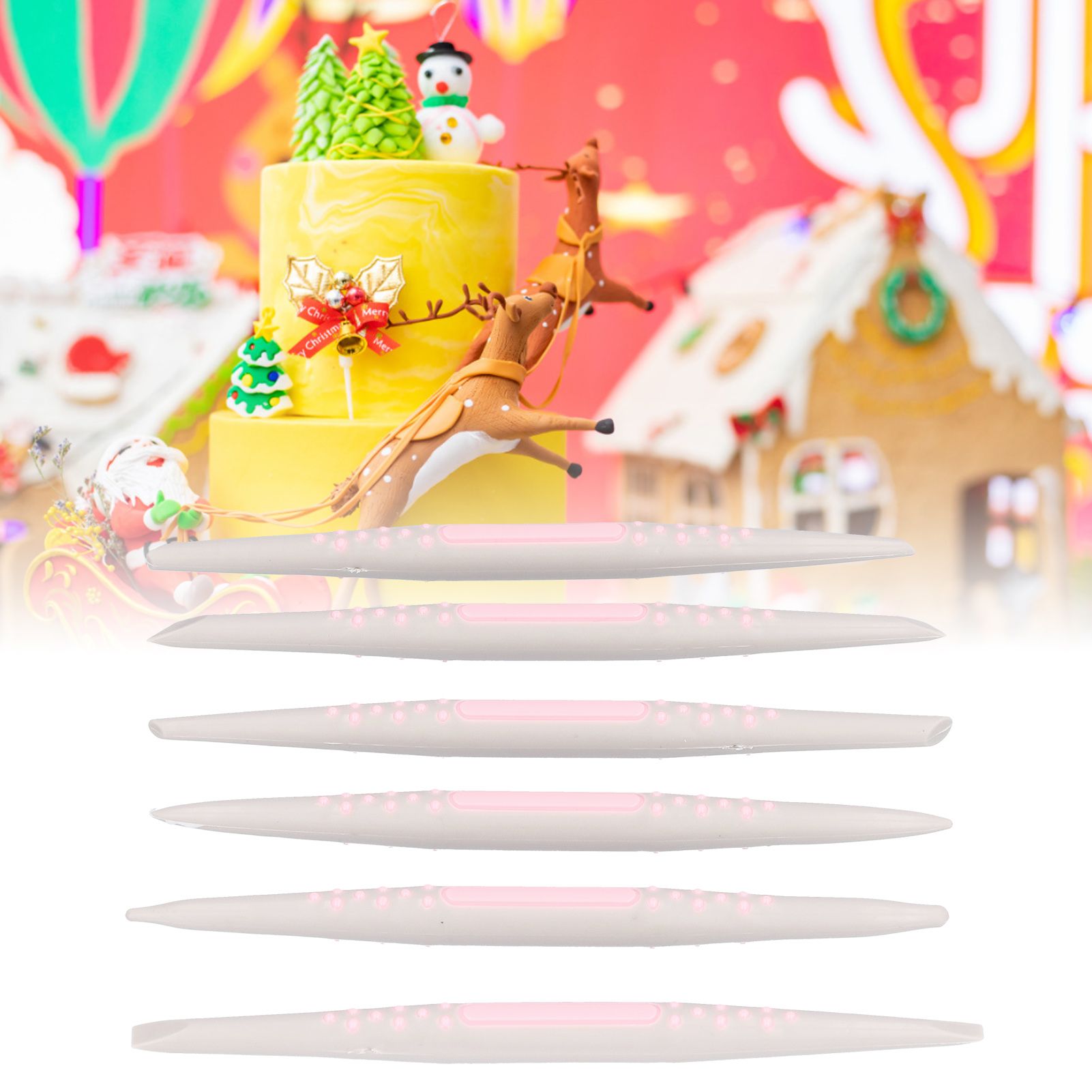 6Pcs Fondant Engraving Pen Cake Decorating Kit DIY Baking Tools for Kitchen view 12