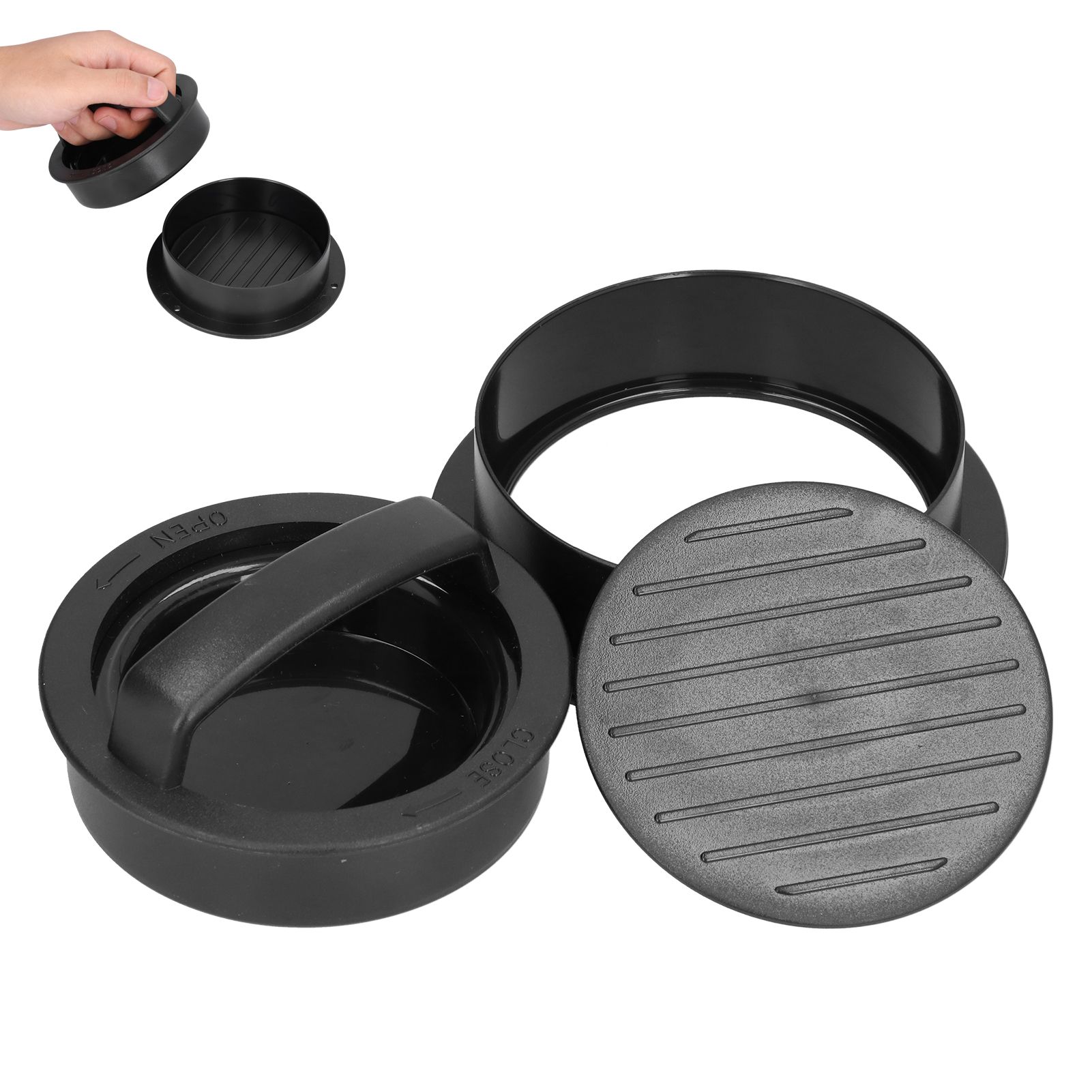 Hamburger Press Non Stick Round Patty Making Mold Cookware BBQ Kitchen view 9
