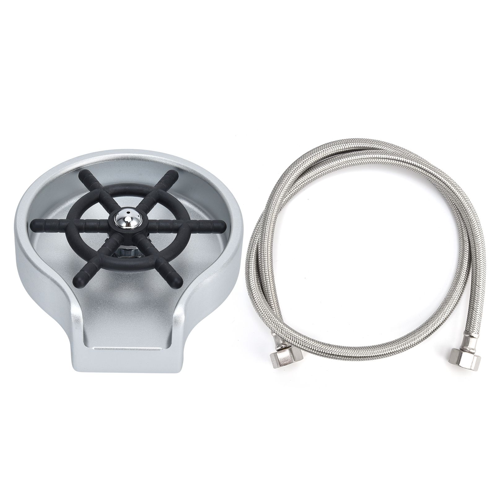Kitchen Sink Glass Rinser High Pressure Automatic Cup Washer Cleaner with Hose view 2