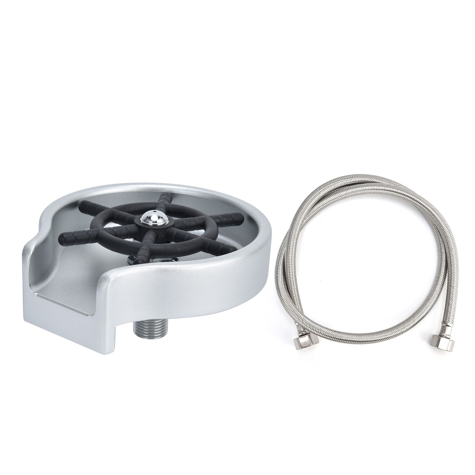Kitchen Sink Glass Rinser High Pressure Automatic Cup Washer Cleaner with Hose view 4