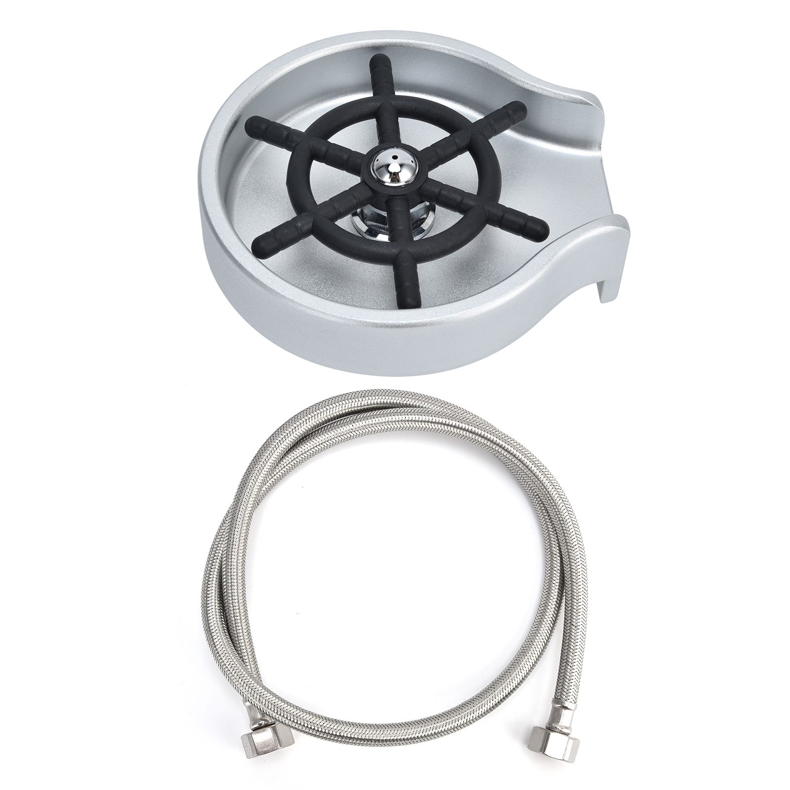 Kitchen Sink Glass Rinser High Pressure Automatic Cup Washer Cleaner with Hose view 5