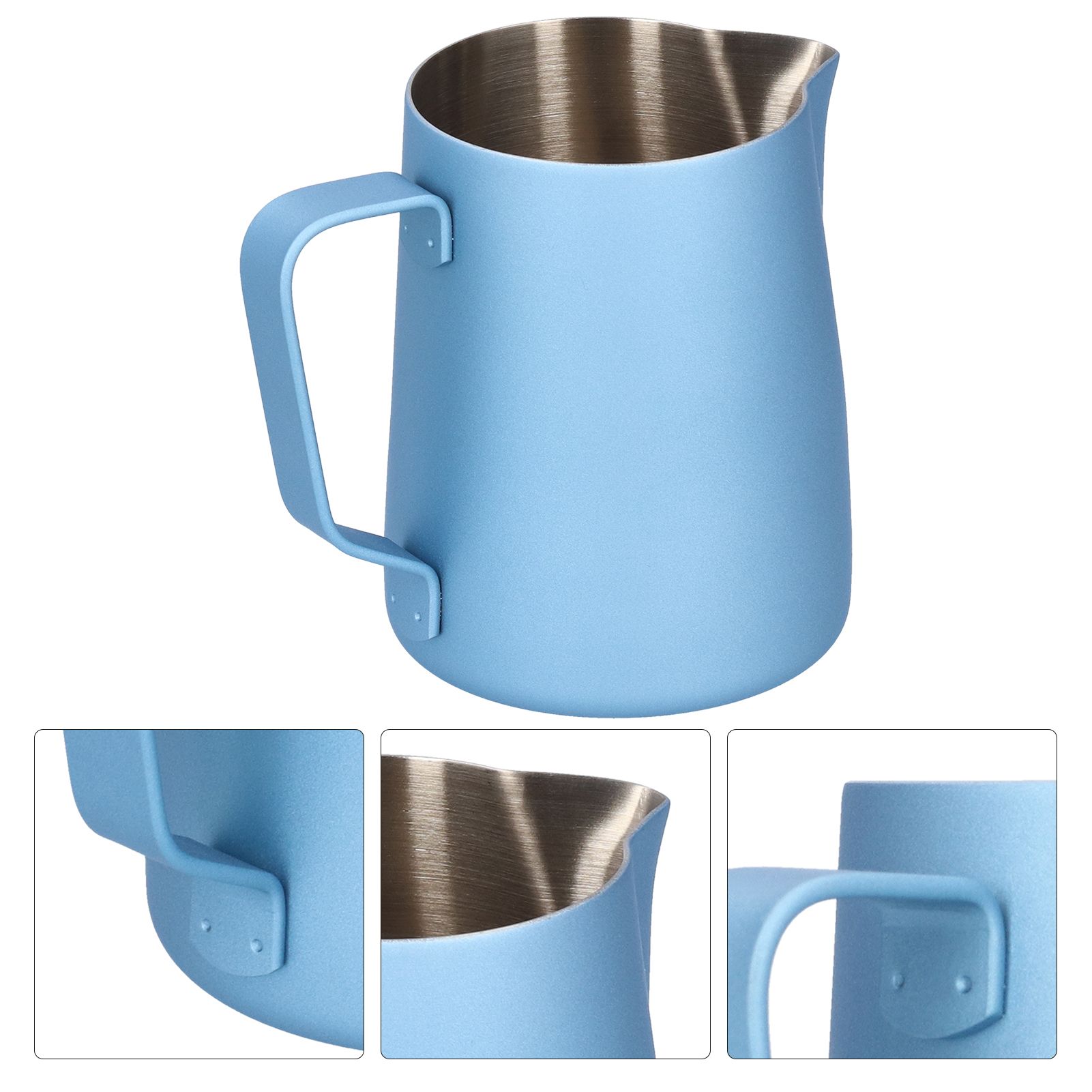 304 Stainless Steel Frothing Pitcher Coffee Milk Frothing Jug with Eagle view 7