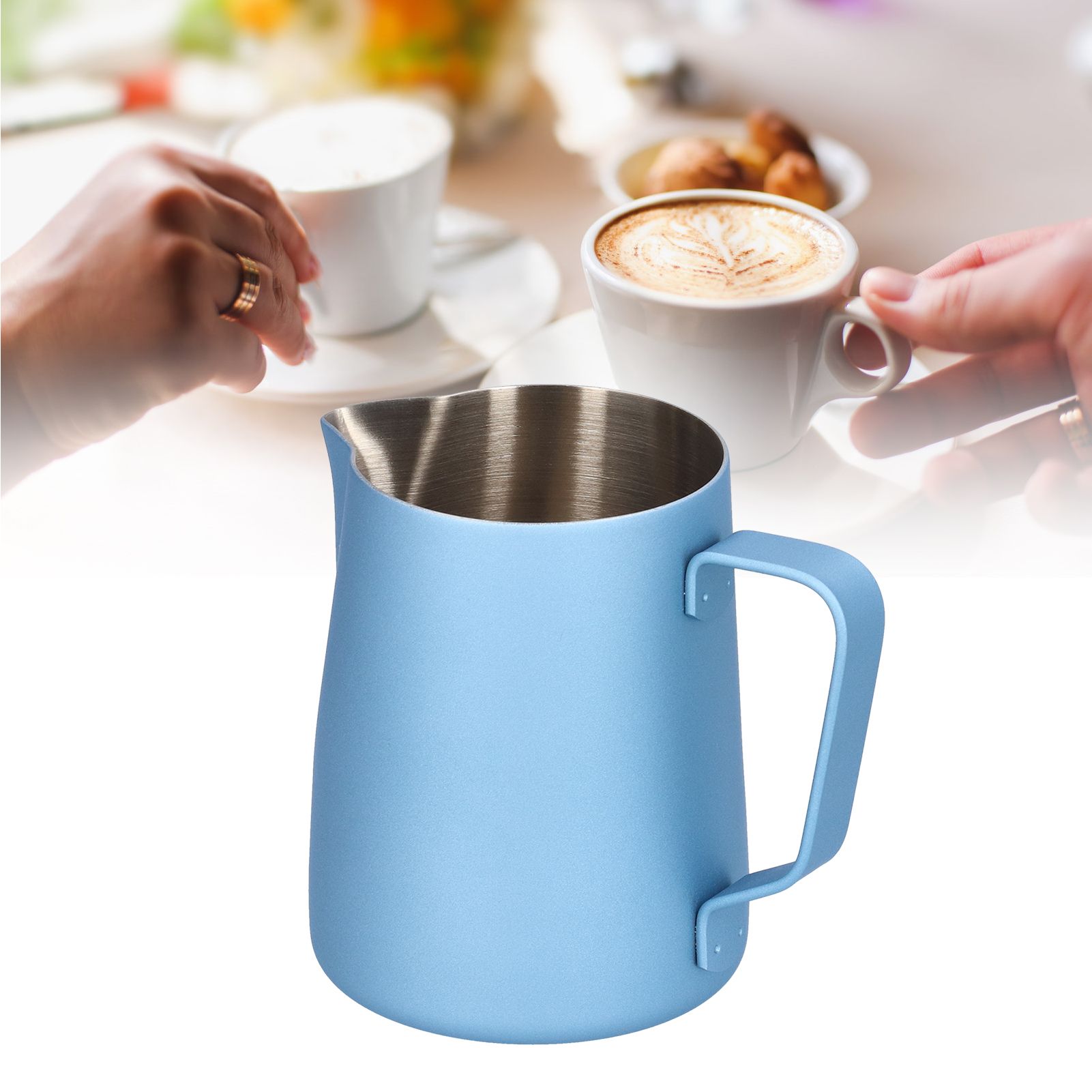 304 Stainless Steel Frothing Pitcher Coffee Milk Frothing Jug with Eagle view 11
