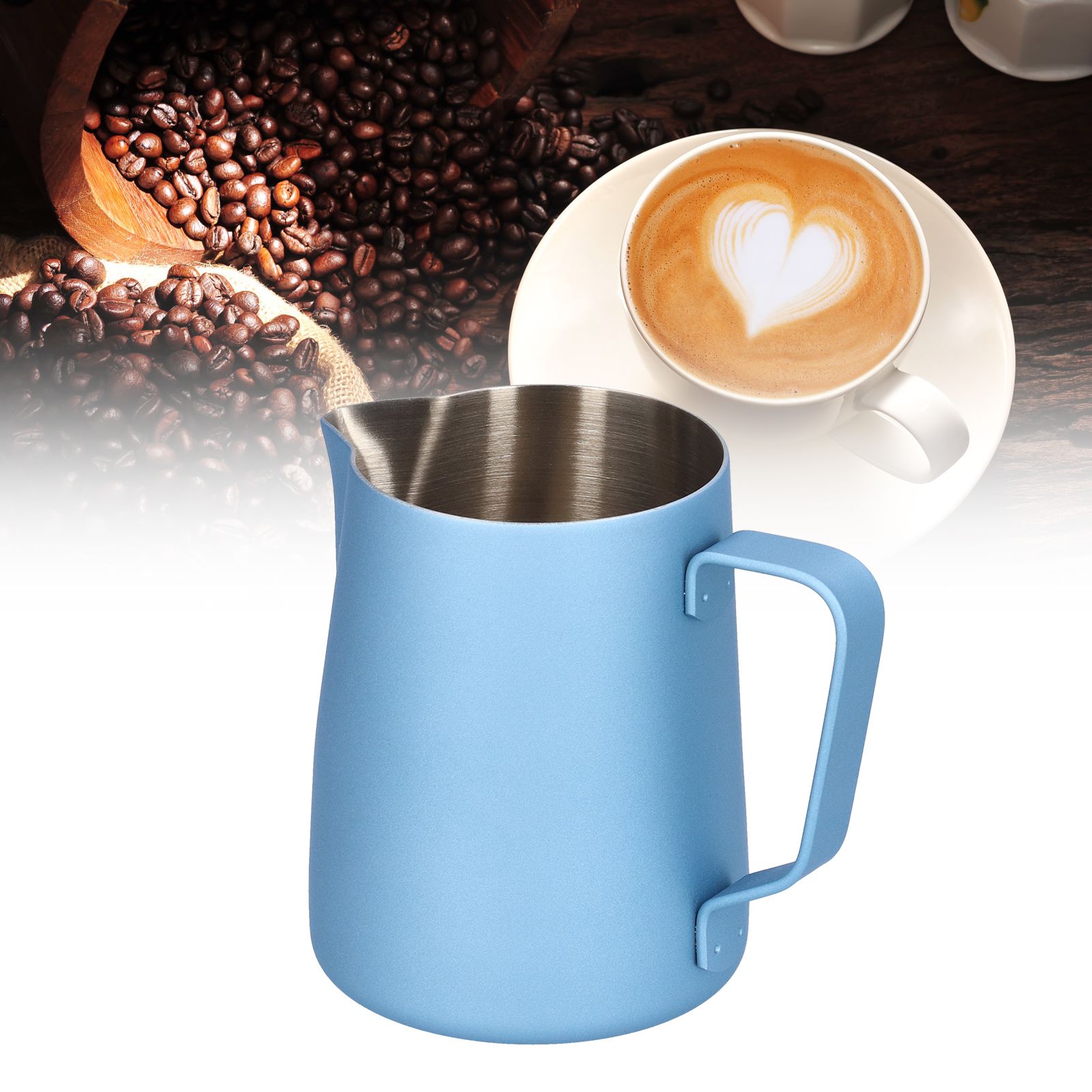 304 Stainless Steel Frothing Pitcher Coffee Milk Frothing Jug with Eagle view 12