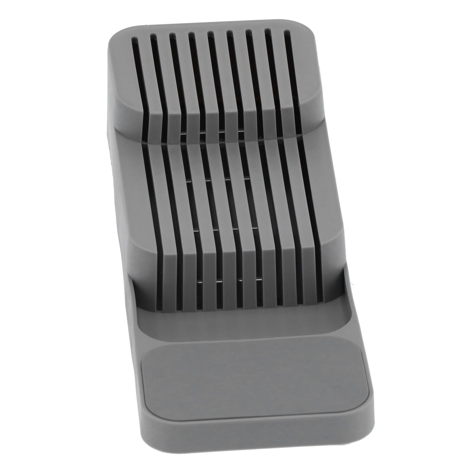 Kitchen Knife Drawer Tray Grey Knives Storage Rack Organizer for Home Kitchen view 4