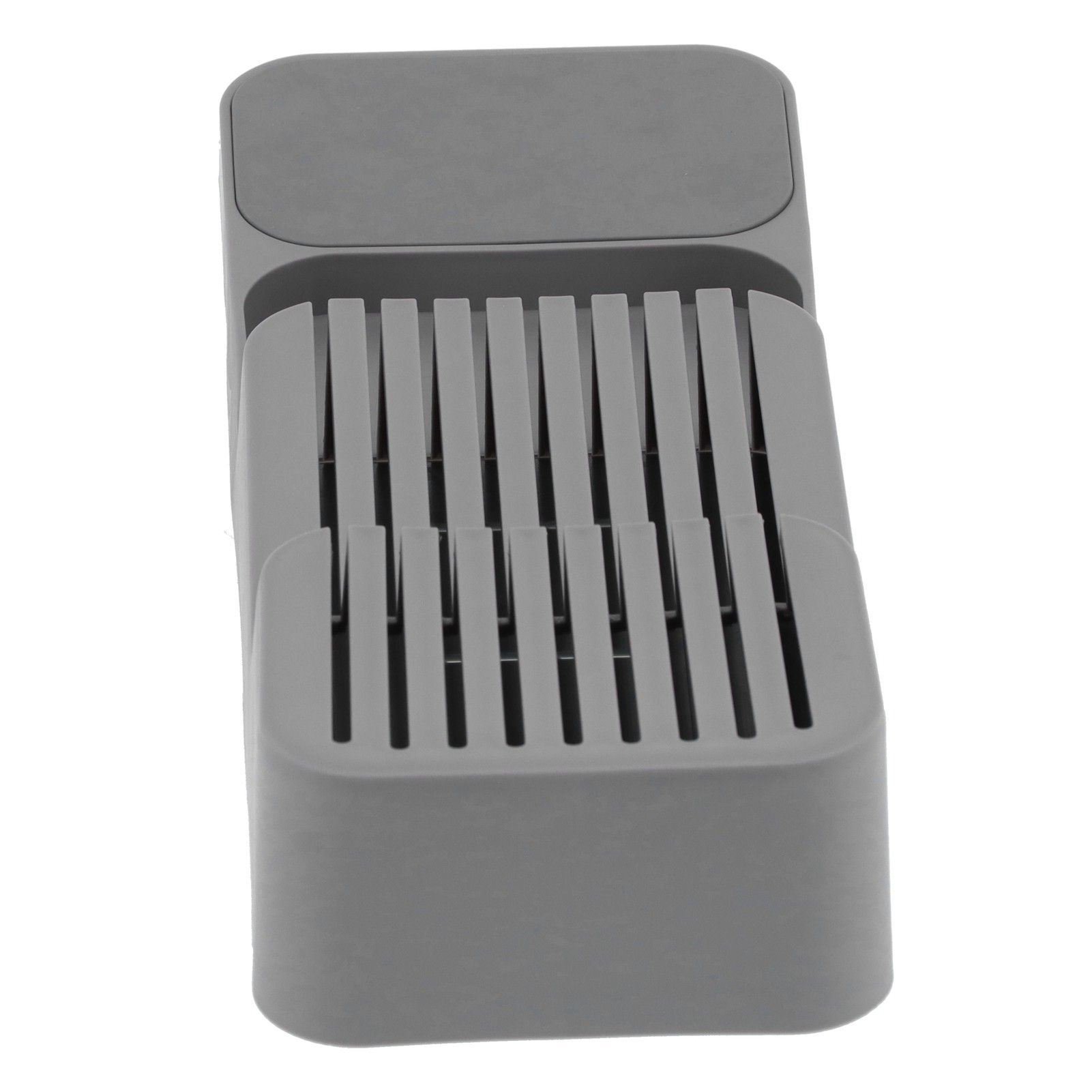 Kitchen Knife Drawer Tray Grey Knives Storage Rack Organizer for Home Kitchen view 9