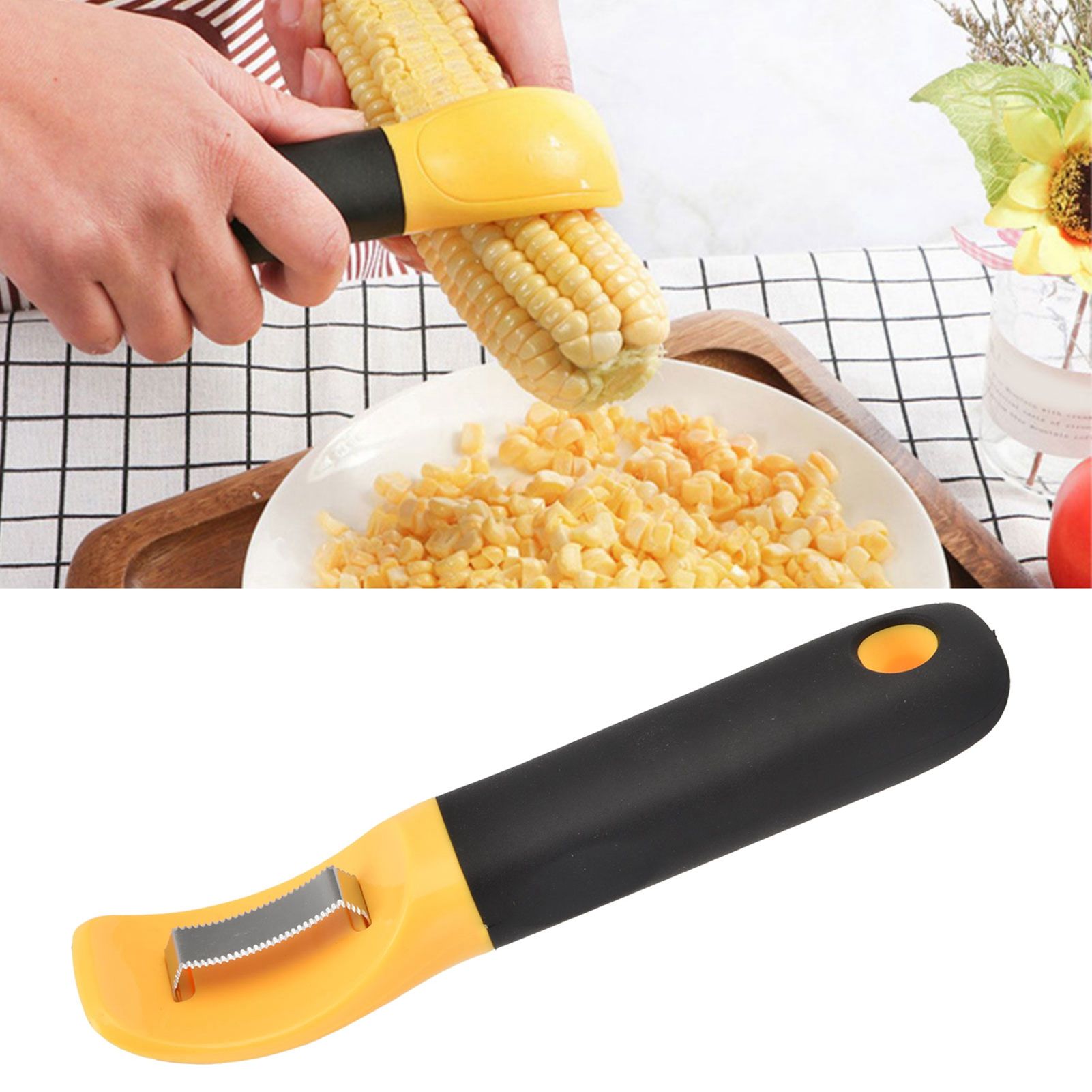 Corn Peeler Lightweight Corn Separator Stripping Tool Kitchen Utensils with view 11