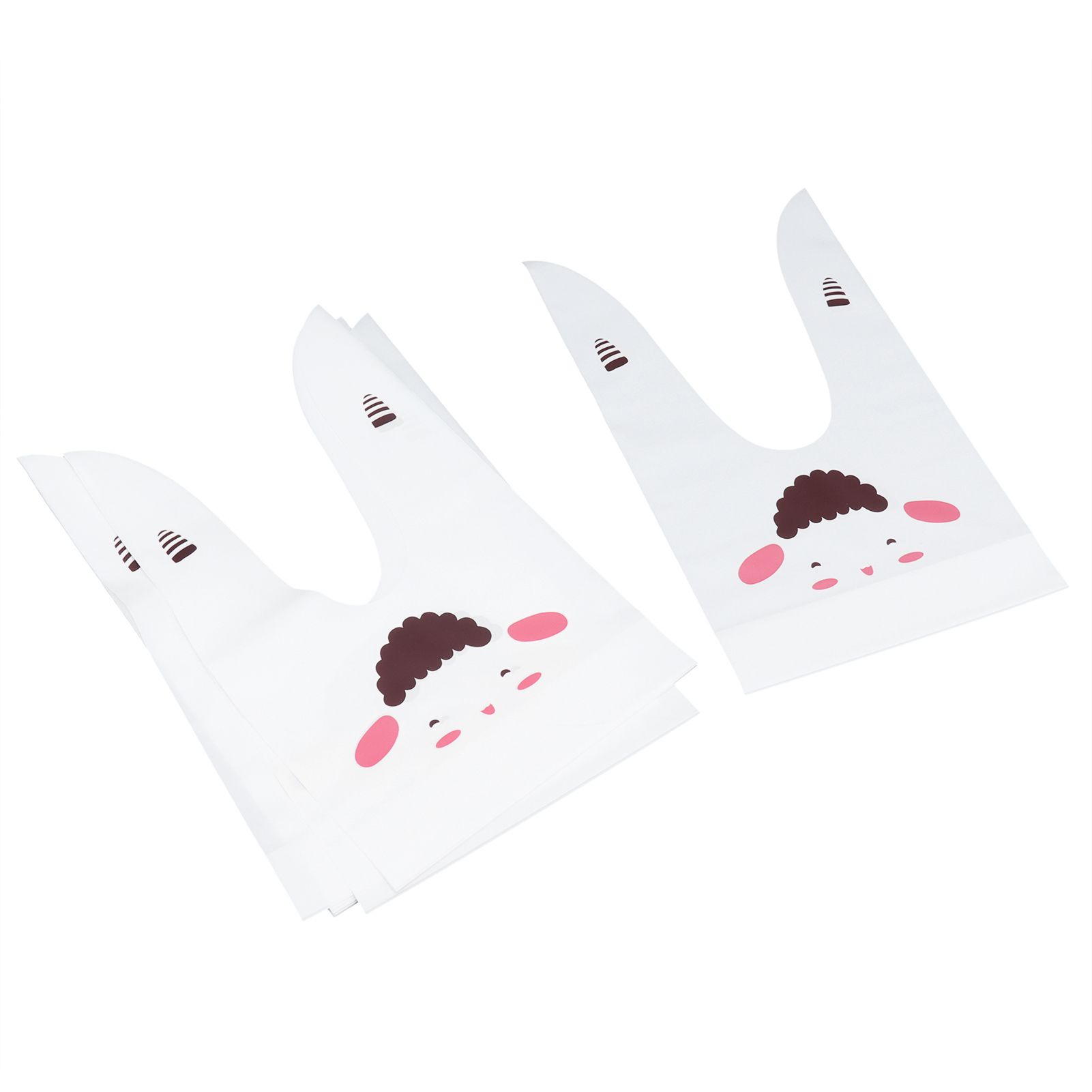 10Pcs Baking Bag DIY Long Ear Sweet Candies Cranberry Cookies Packing Bag for