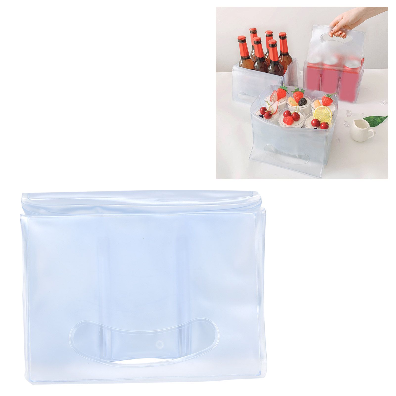 6‑Grid Ice Bag Portable Beverage Beer Cup Cake Ice Cubes Cooling Storage Bag view 11