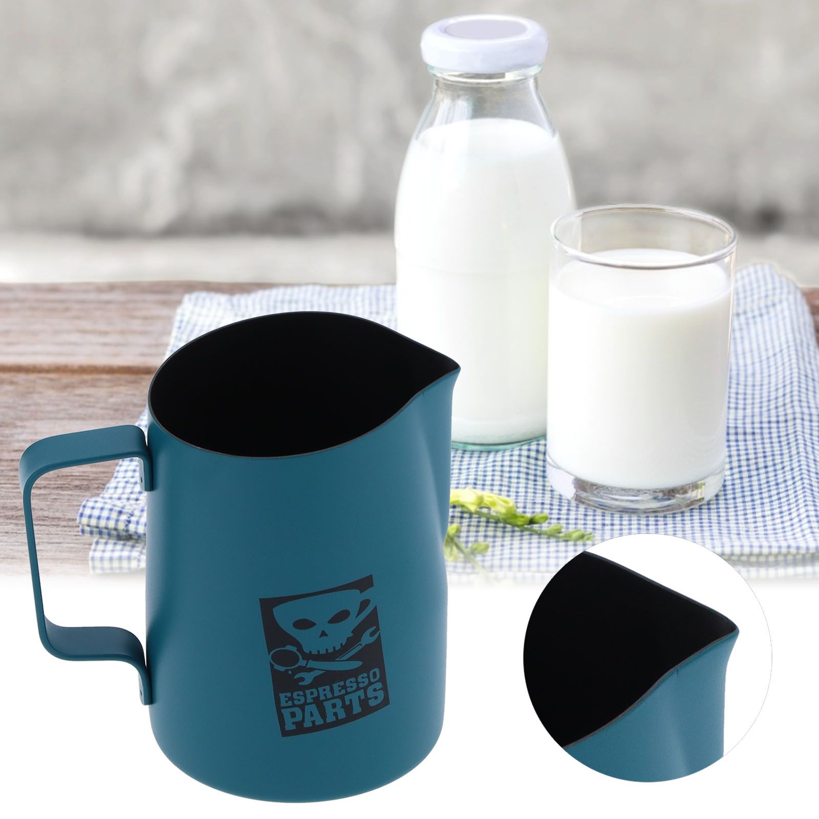 Milk Frother Cup Stainless Steel Thickened Milk Coffee Frothing Cup Mug for view 12