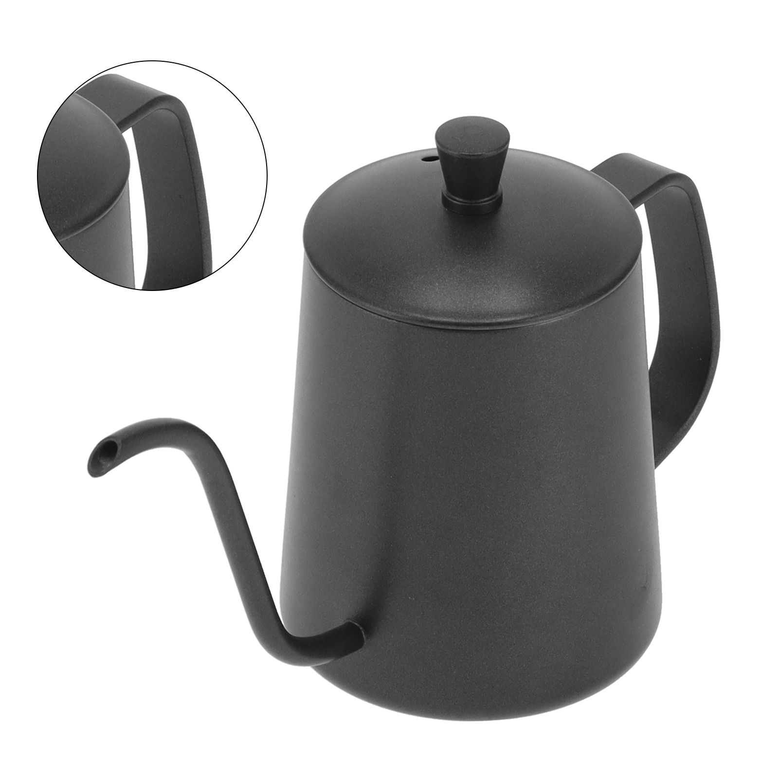 350ml Gooseneck Coffee Kettle 304 Stainless Steel Long Spout Tea Pot for Home view 8