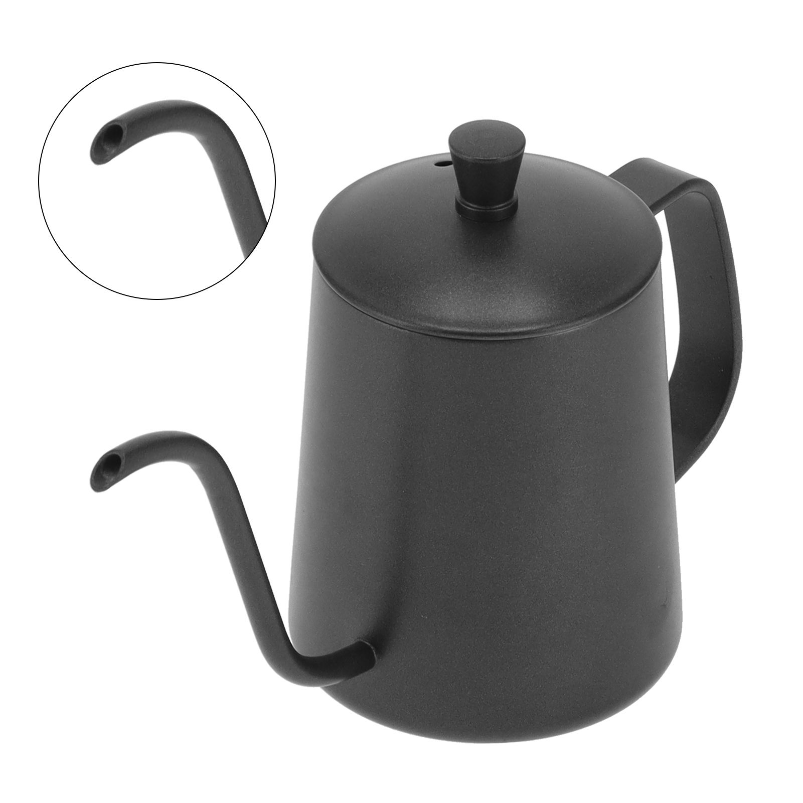 350ml Gooseneck Coffee Kettle 304 Stainless Steel Long Spout Tea Pot for Home view 9