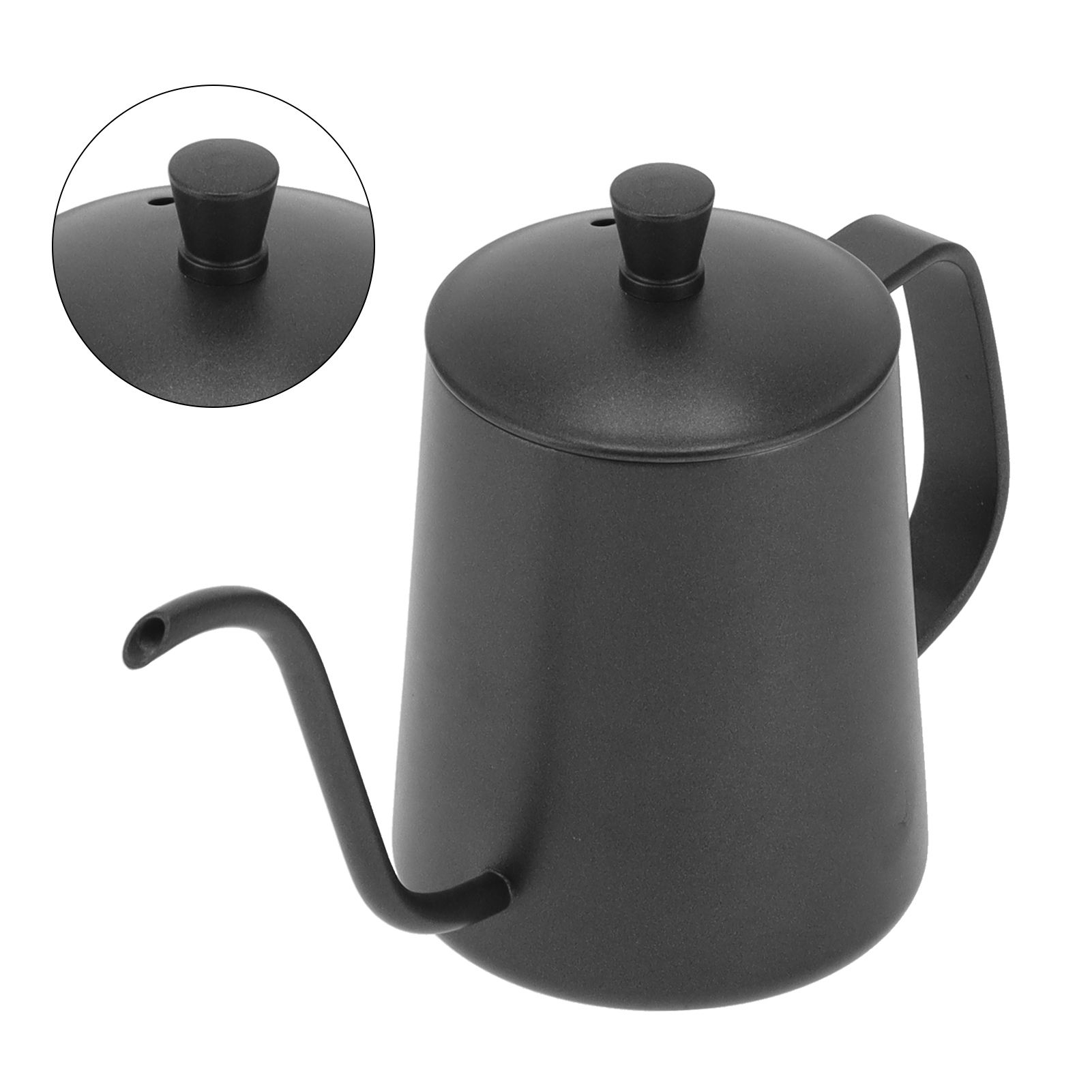 350ml Gooseneck Coffee Kettle 304 Stainless Steel Long Spout Tea Pot for Home view 10