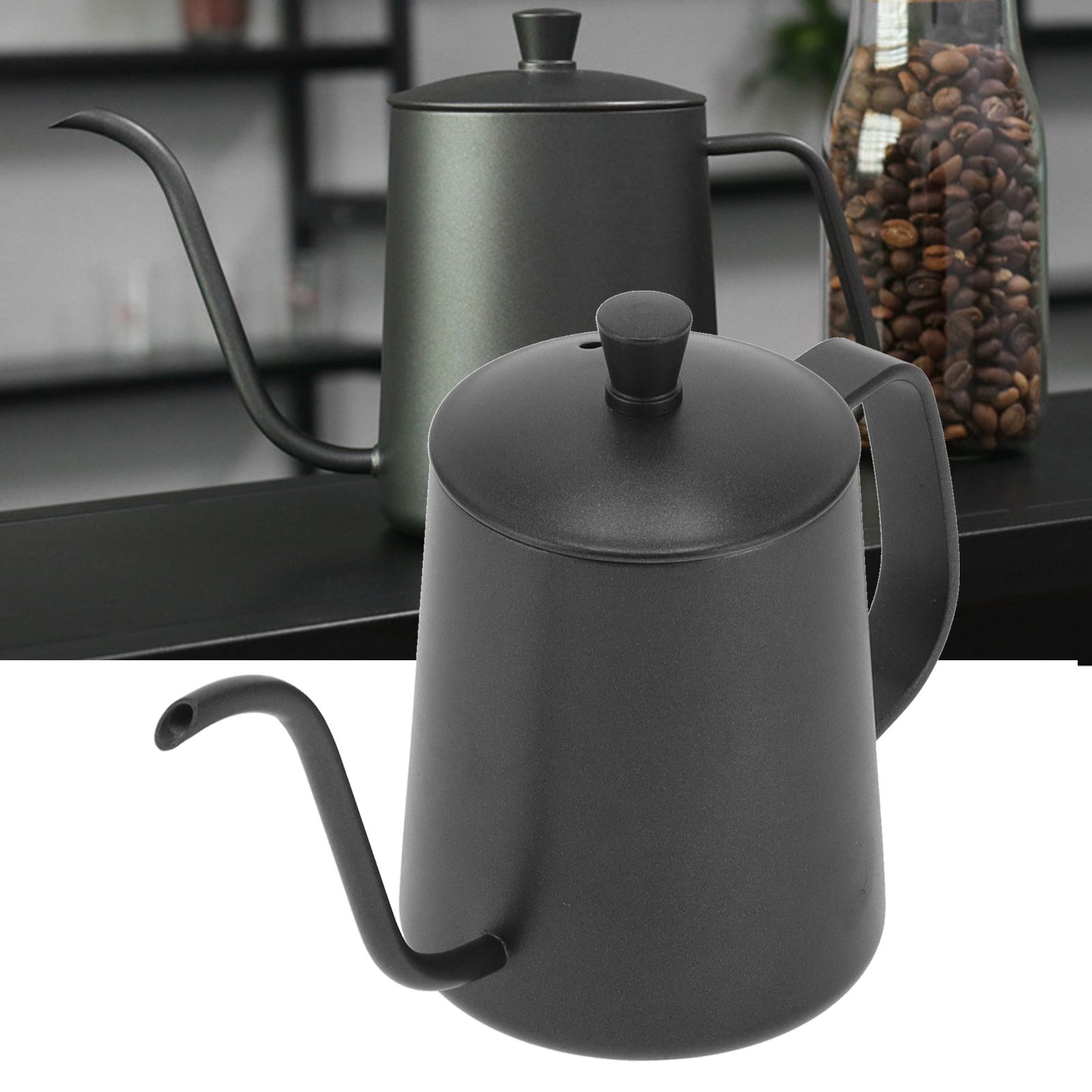 350ml Gooseneck Coffee Kettle 304 Stainless Steel Long Spout Tea Pot for Home view 12