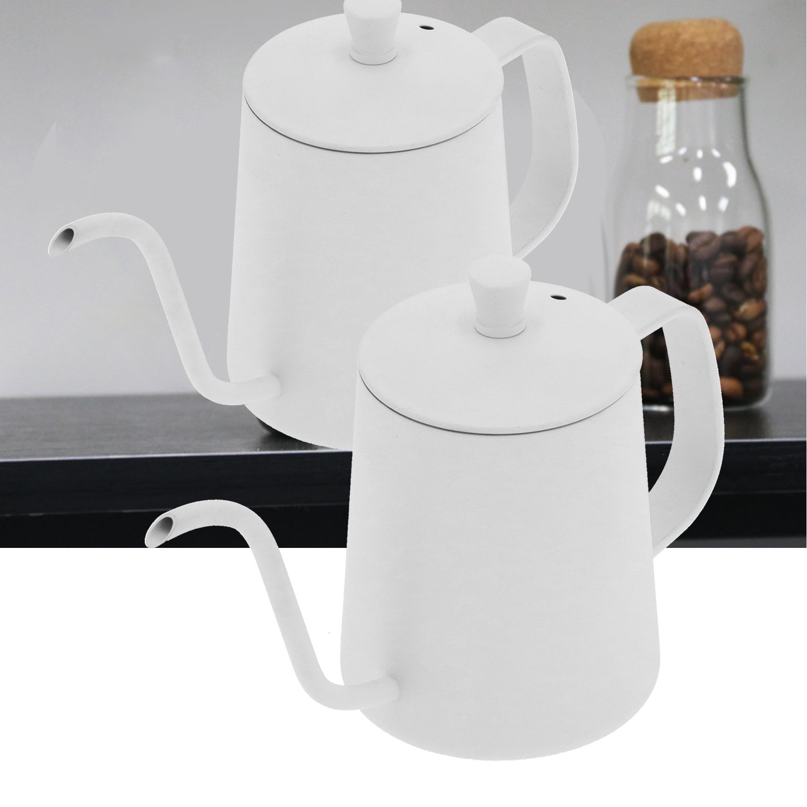 350ml Gooseneck Coffee Kettle 304 Stainless Steel Long Spout Tea Pot for Home view 12