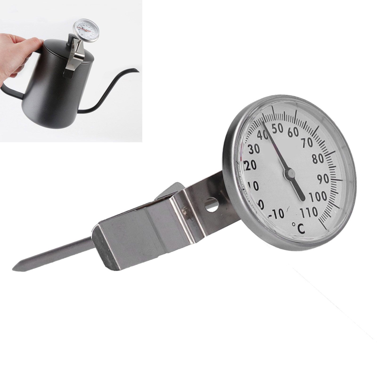 Coffee Thermometer Stainless Steel Food Making Milk Thermometer for Kitchen view 11