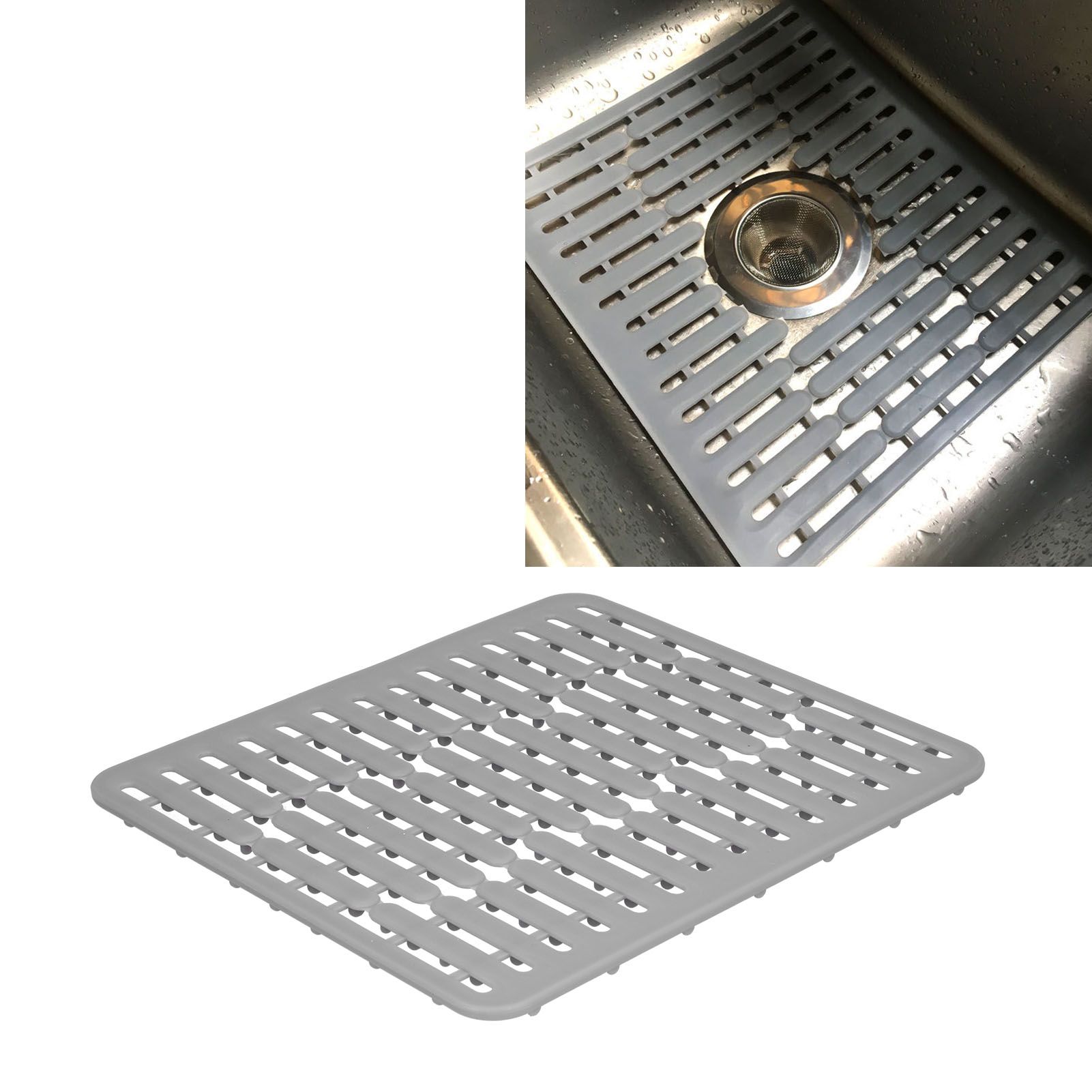 Sink Mat Protector Multipurpose NonSlip Dish Drying Mat Heat Insulation Pad view 11