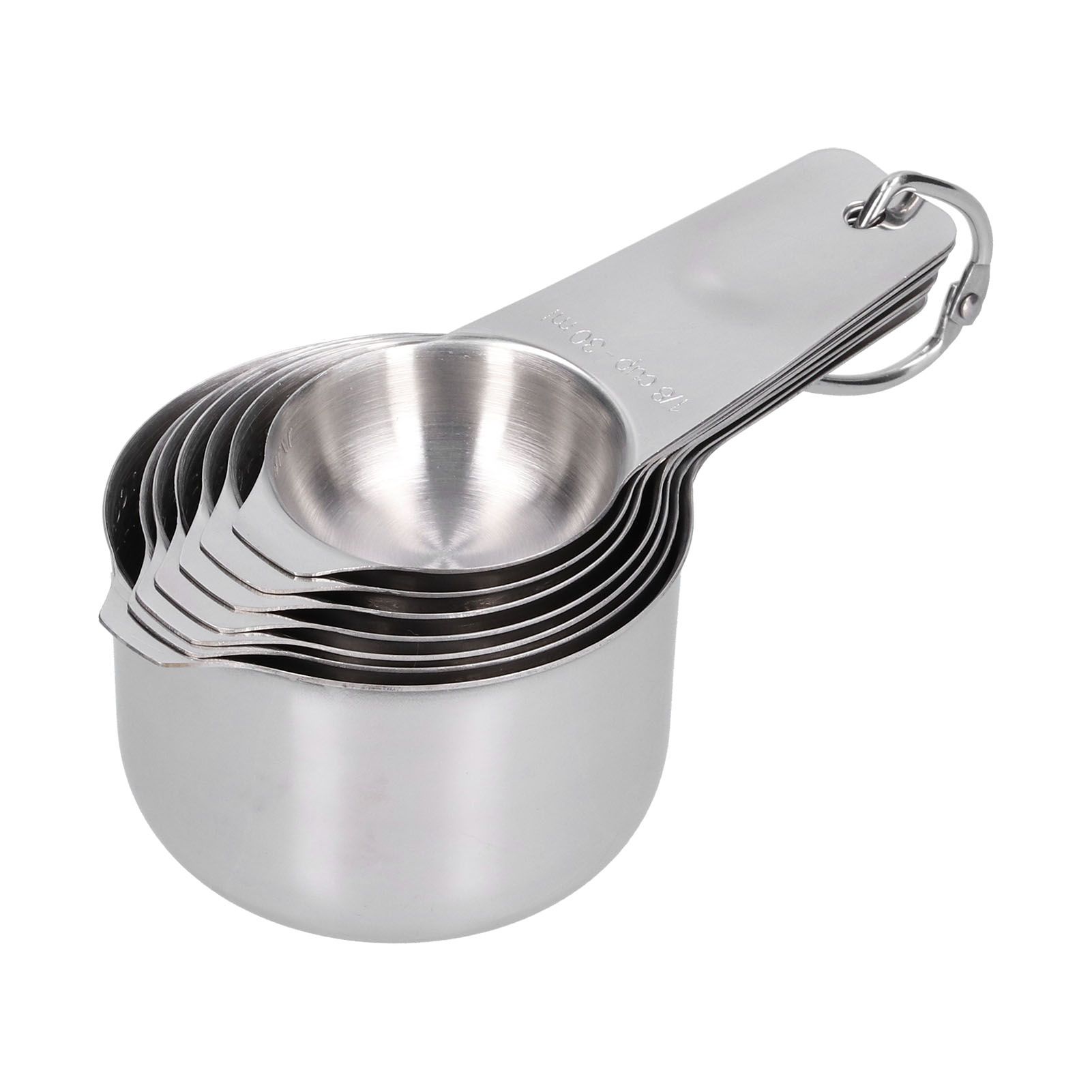 7Pcs/Set Stainless Steel Measuring Cup with Scale Measuring Spoon Baking Tool view 2