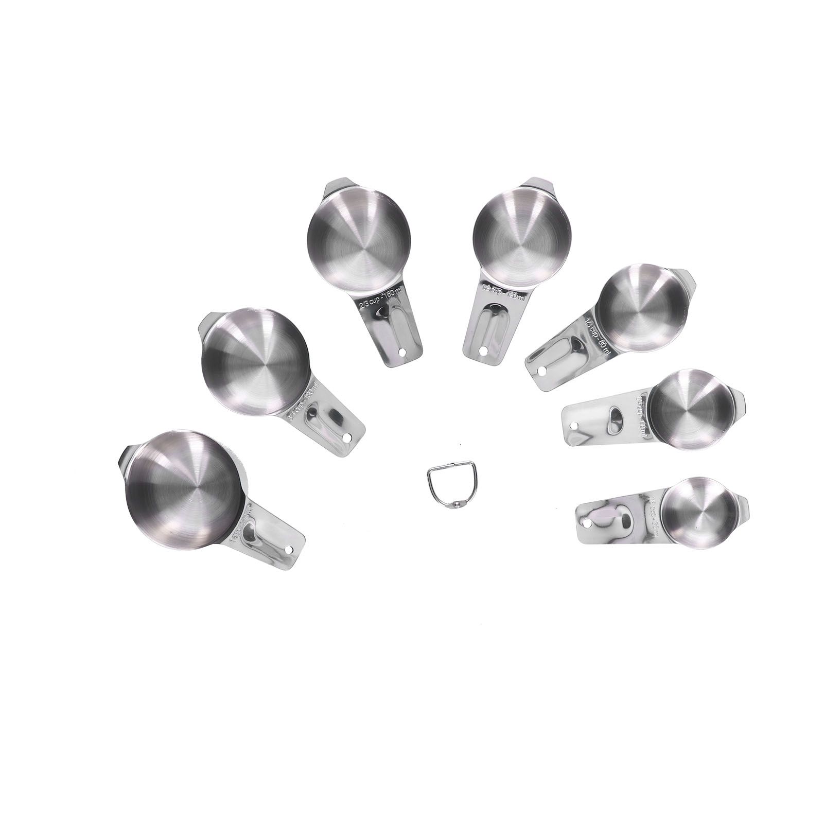 7Pcs/Set Stainless Steel Measuring Cup with Scale Measuring Spoon Baking Tool view 6