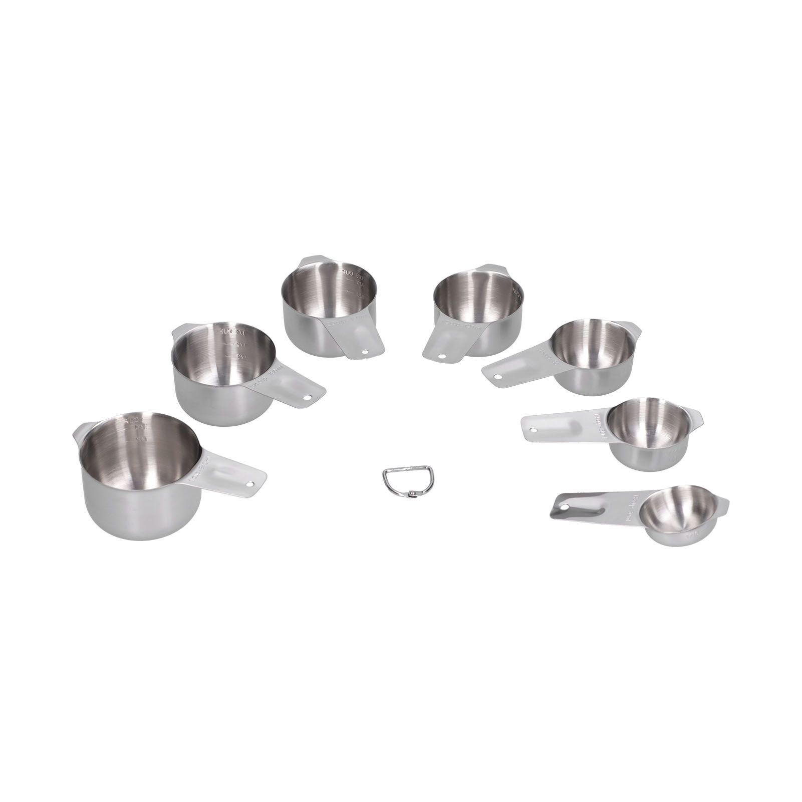 7Pcs/Set Stainless Steel Measuring Cup with Scale Measuring Spoon Baking Tool view 7