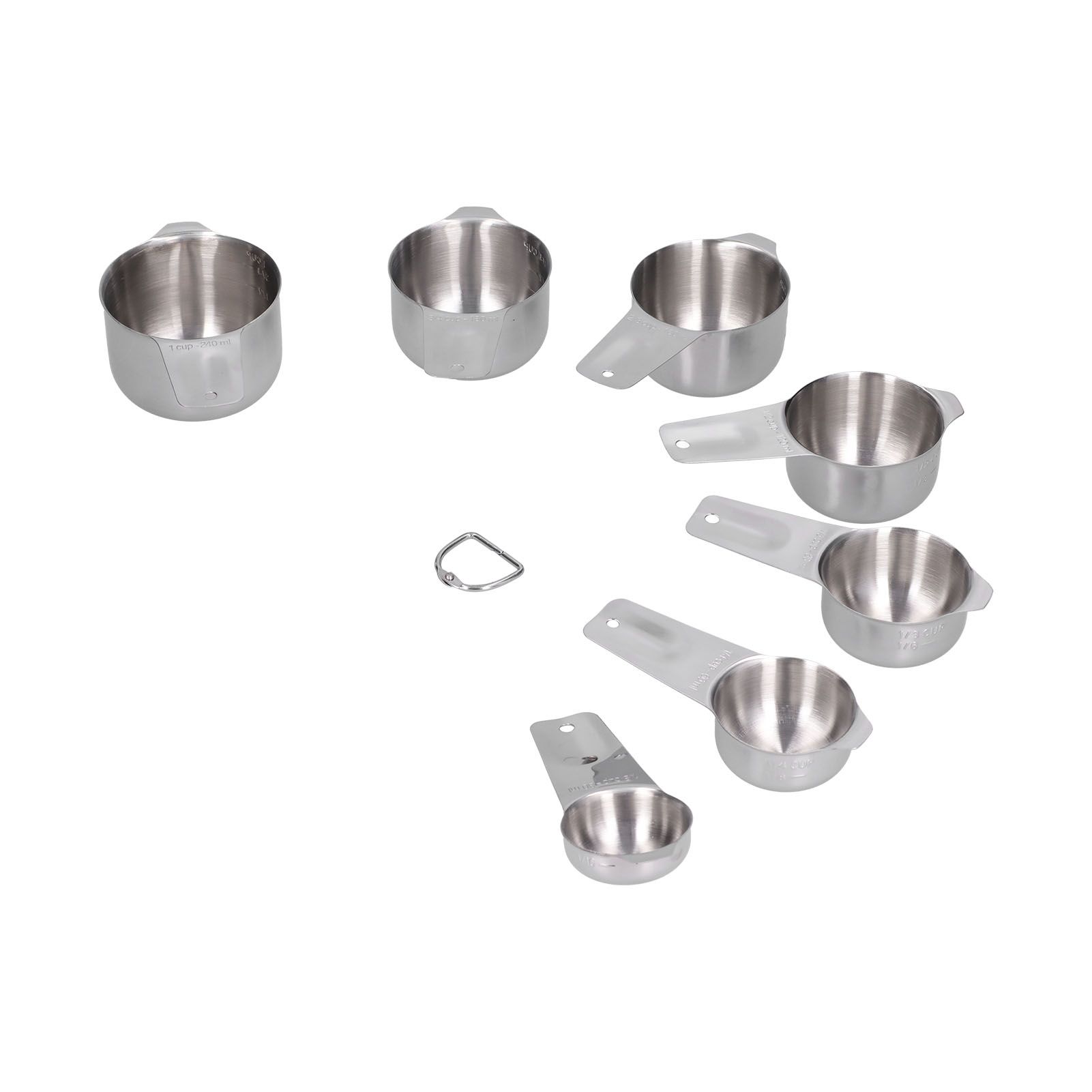7Pcs/Set Stainless Steel Measuring Cup with Scale Measuring Spoon Baking Tool view 8