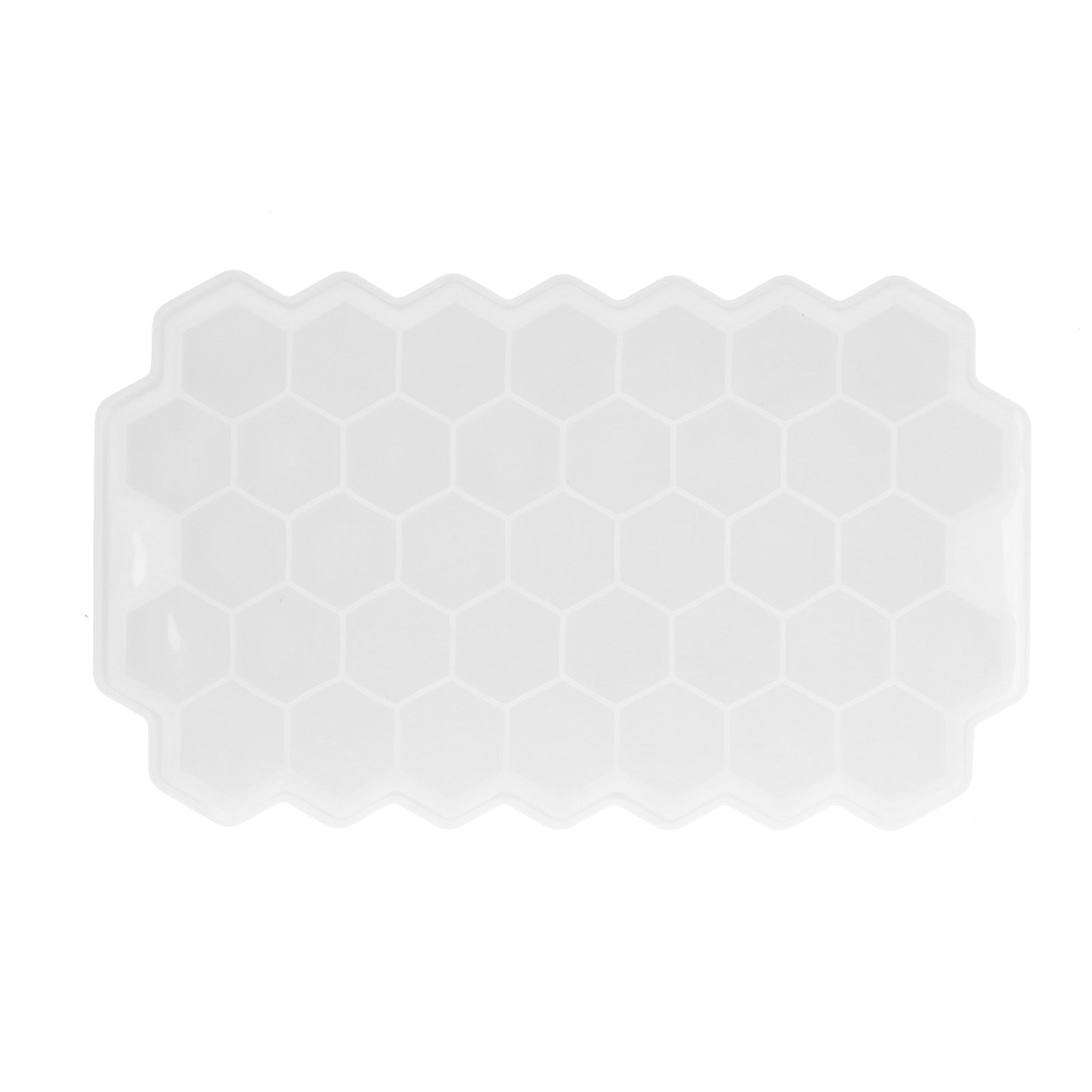 37‑Grid Cellular Shaped Ice Tray with Silicone Lid Food Grade Ice Cube Mold view 2