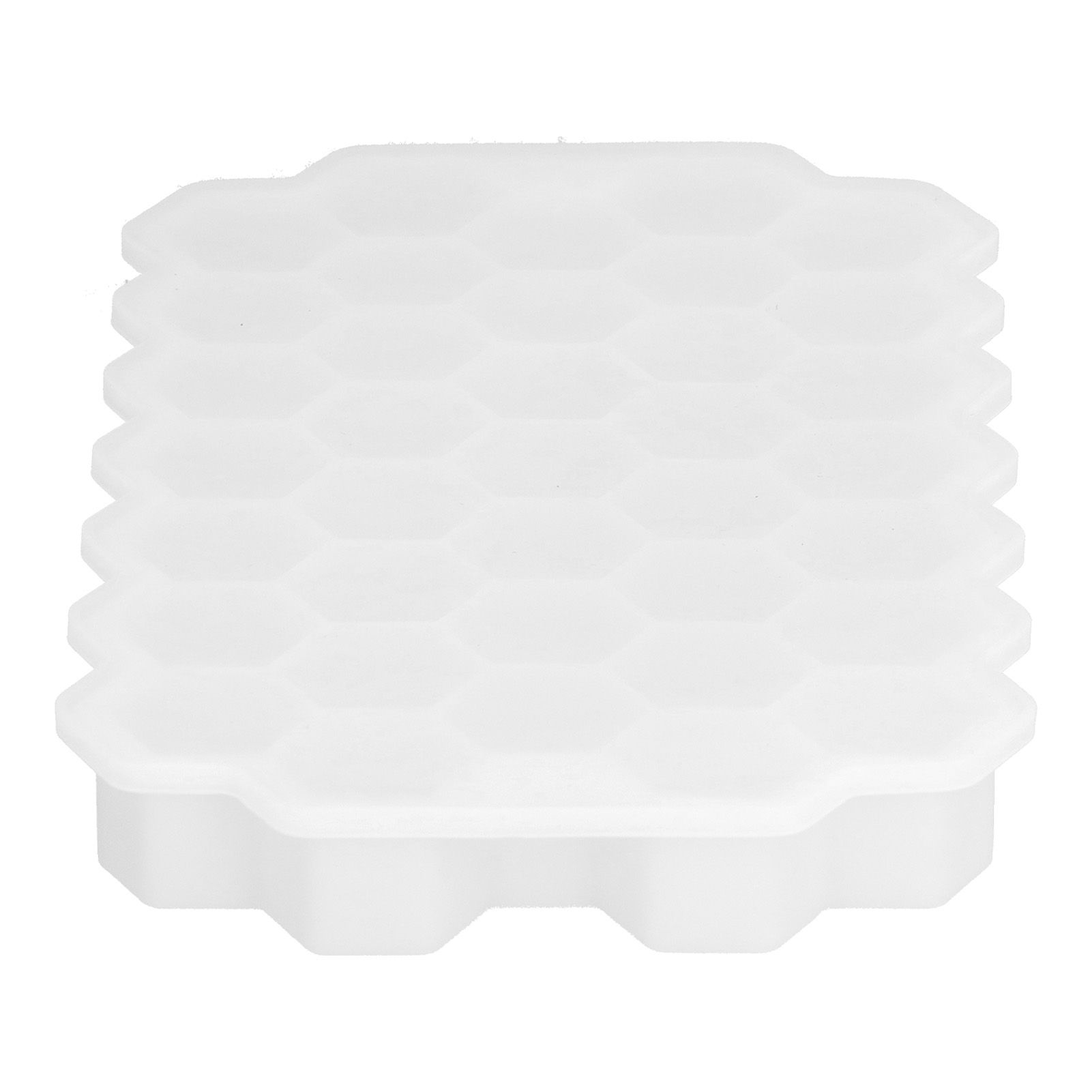 37‑Grid Cellular Shaped Ice Tray with Silicone Lid Food Grade Ice Cube Mold view 6