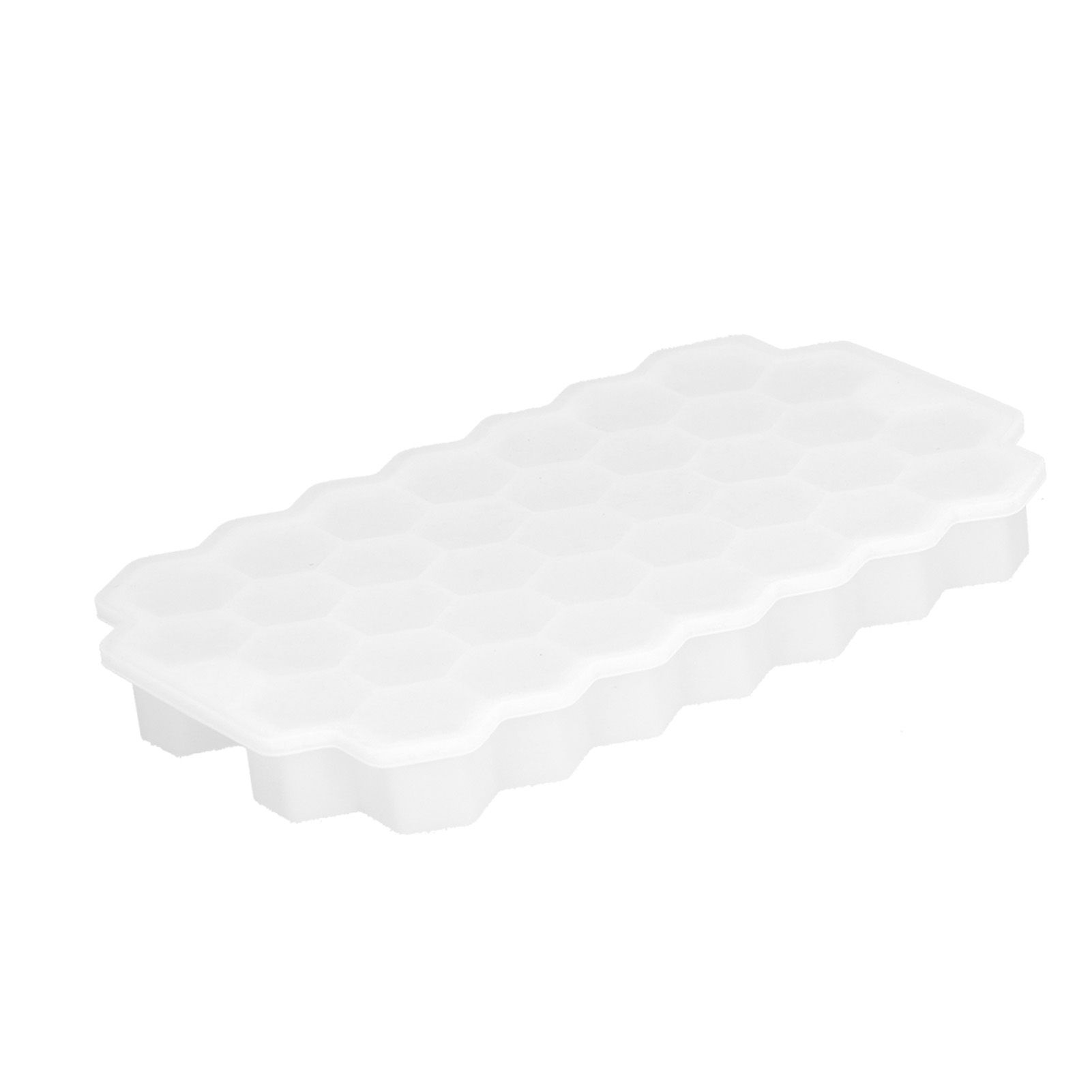 37‑Grid Cellular Shaped Ice Tray with Silicone Lid Food Grade Ice Cube Mold view 7