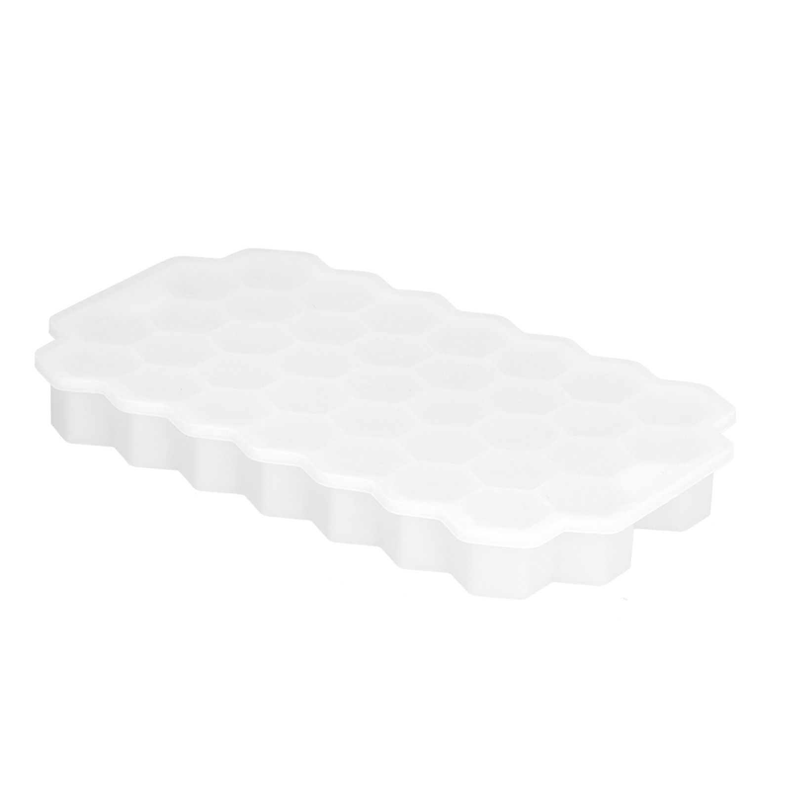 37‑Grid Cellular Shaped Ice Tray with Silicone Lid Food Grade Ice Cube Mold view 8