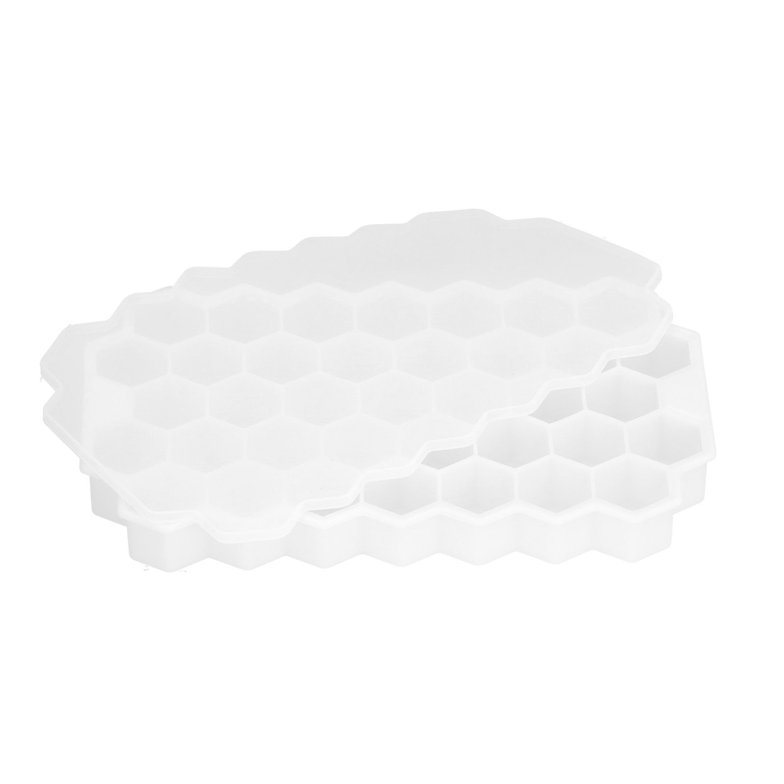 37‑Grid Cellular Shaped Ice Tray with Silicone Lid Food Grade Ice Cube Mold view 9