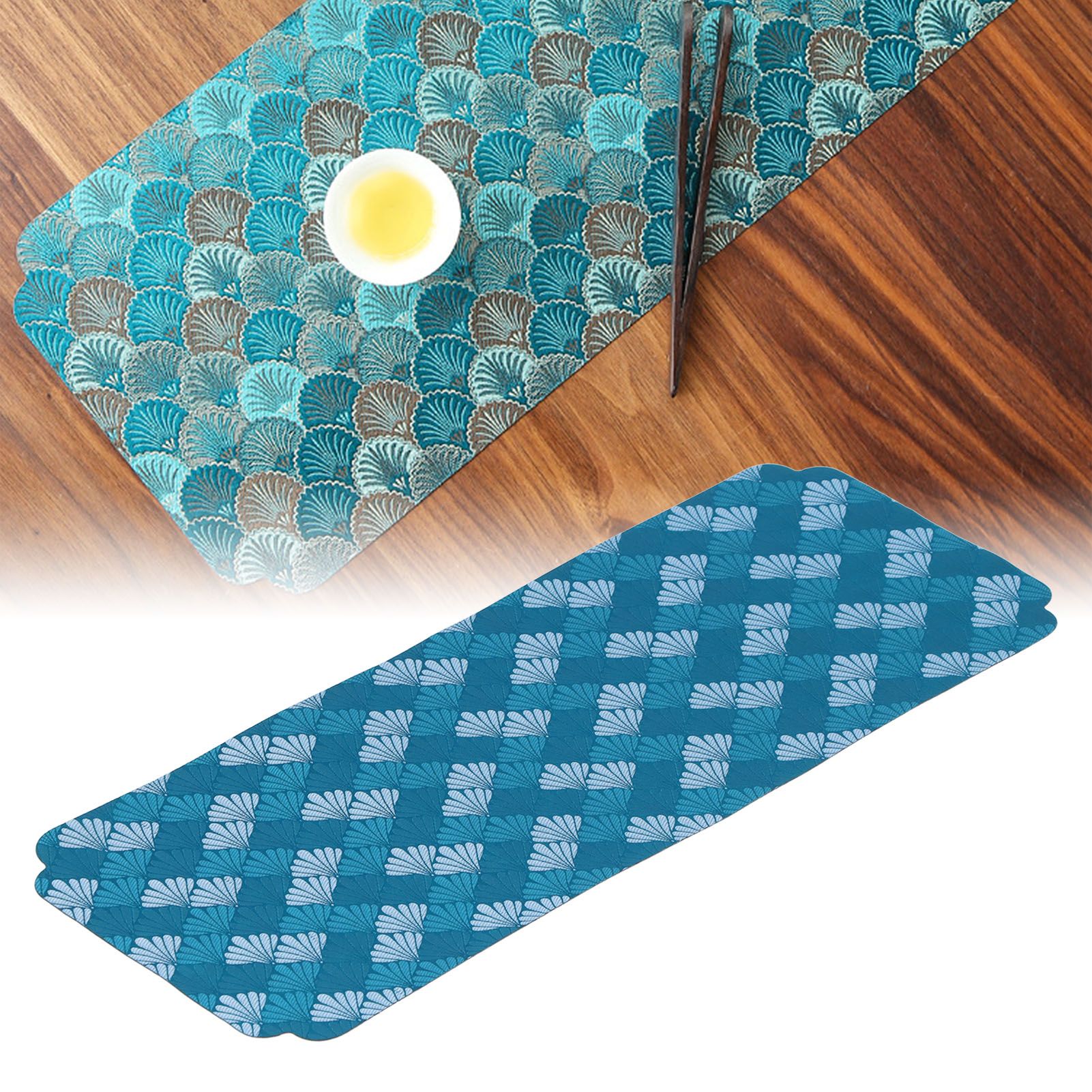 Cup Placemats Chinese Style Knitted Embroidery Tea Set Place Mats for Home view 11