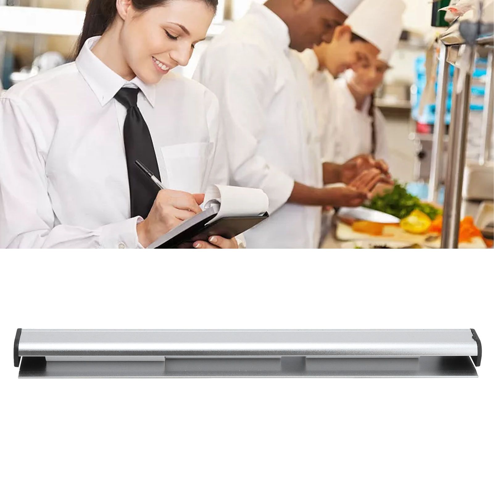 Kitchen Order Holder Aluminum Wall Hanging A4 A3 Paper Receipt Ticket Rack view 11