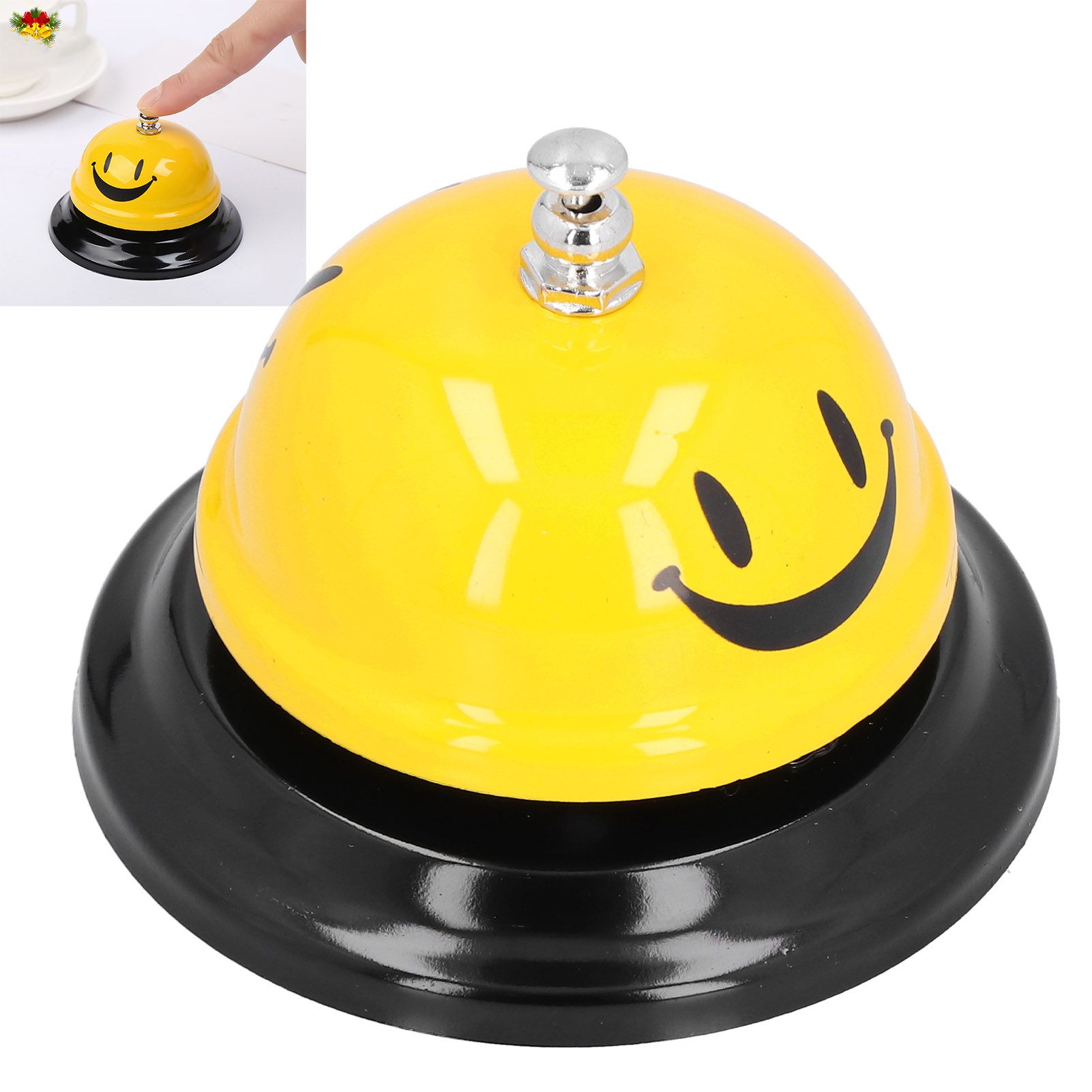 Restaurant Call Bell with Anti Slip Base Manual Meeting Bar Service Bell for view 11