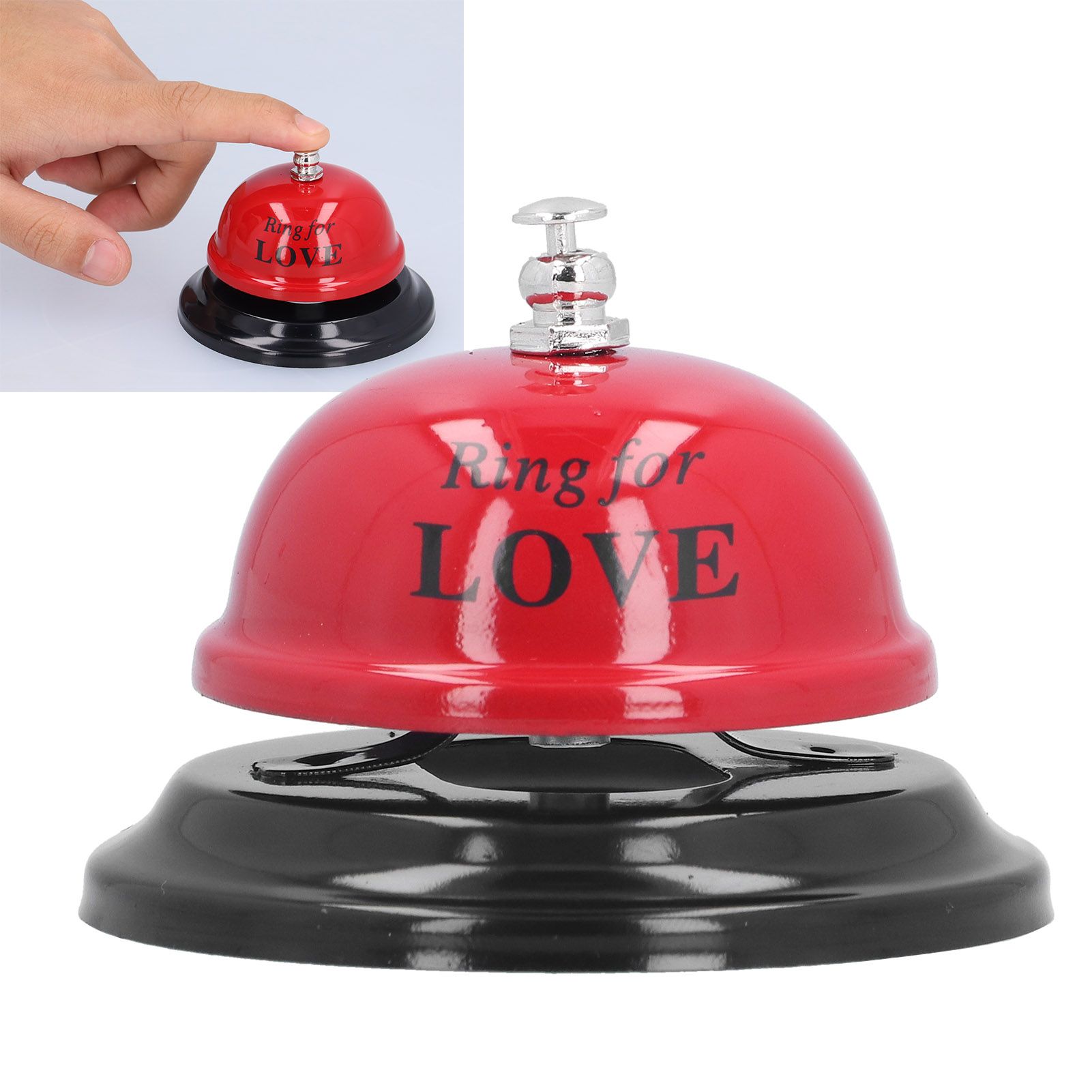 Restaurant Call Bell with Anti Slip Base Manual Meeting Bar Service Bell for view 11