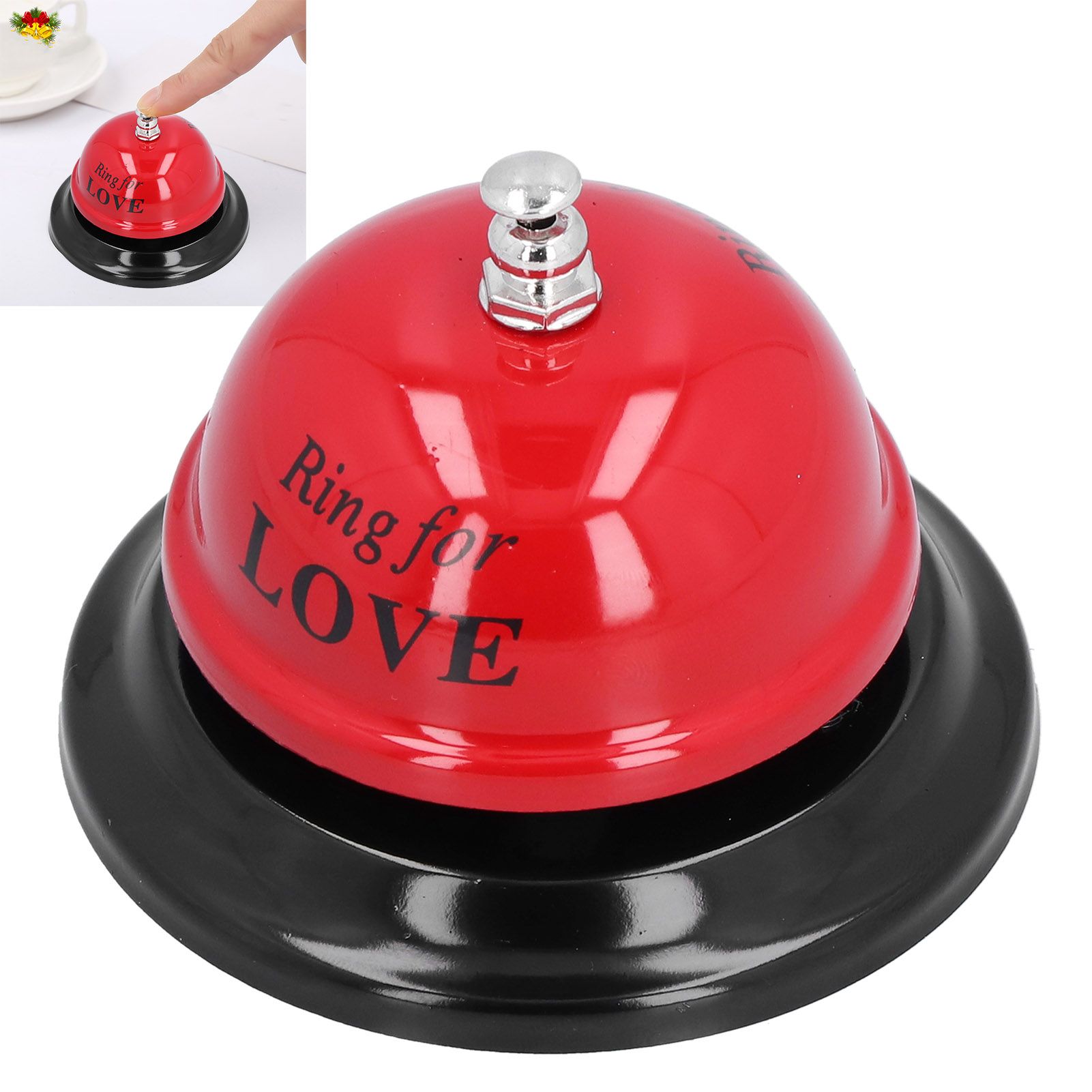 Restaurant Call Bell with Anti Slip Base Manual Meeting Bar Service Bell for view 12