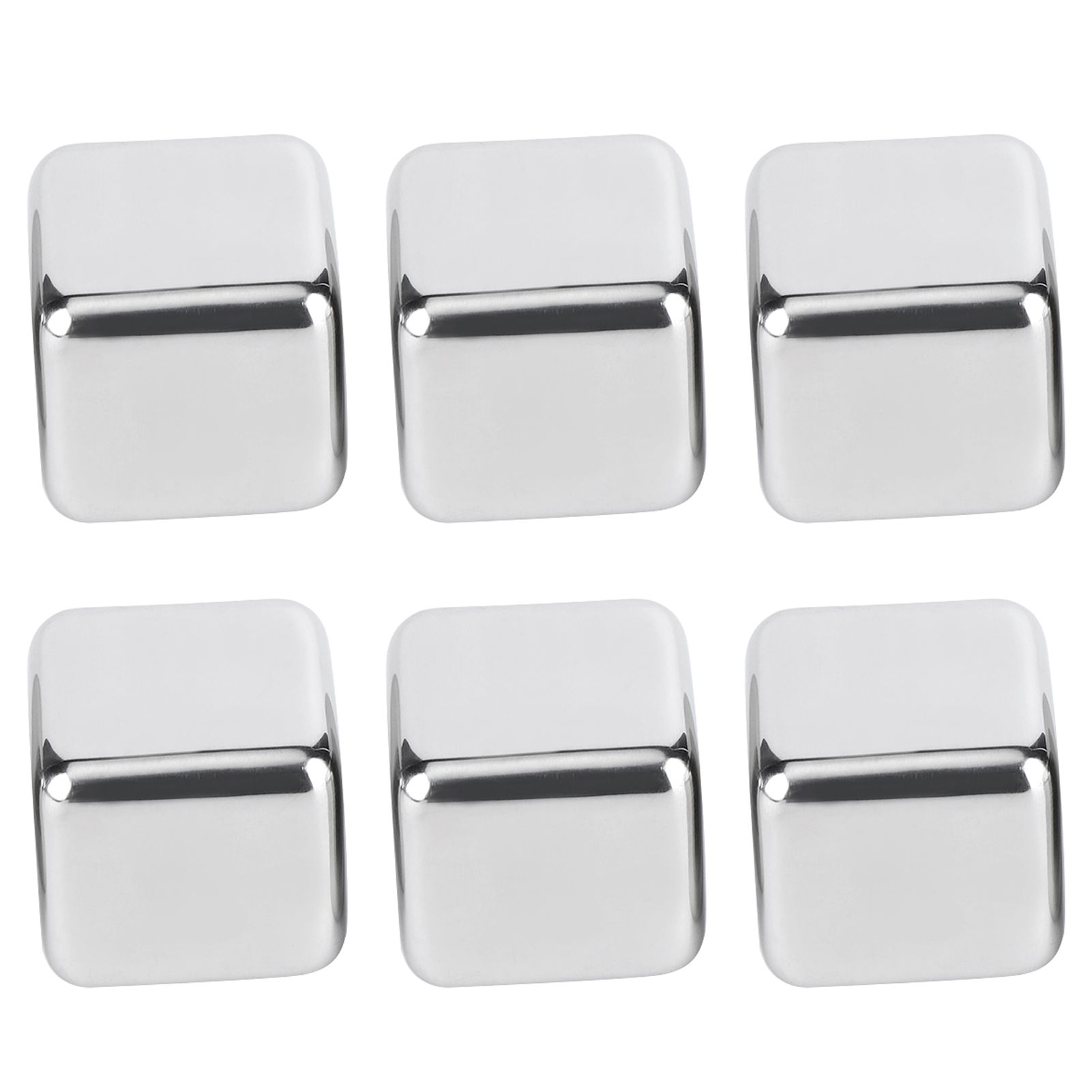 Stainless Steel Ice Cubes Reusable Whiskey Wine Chilling Stones with Ice Tong view 5