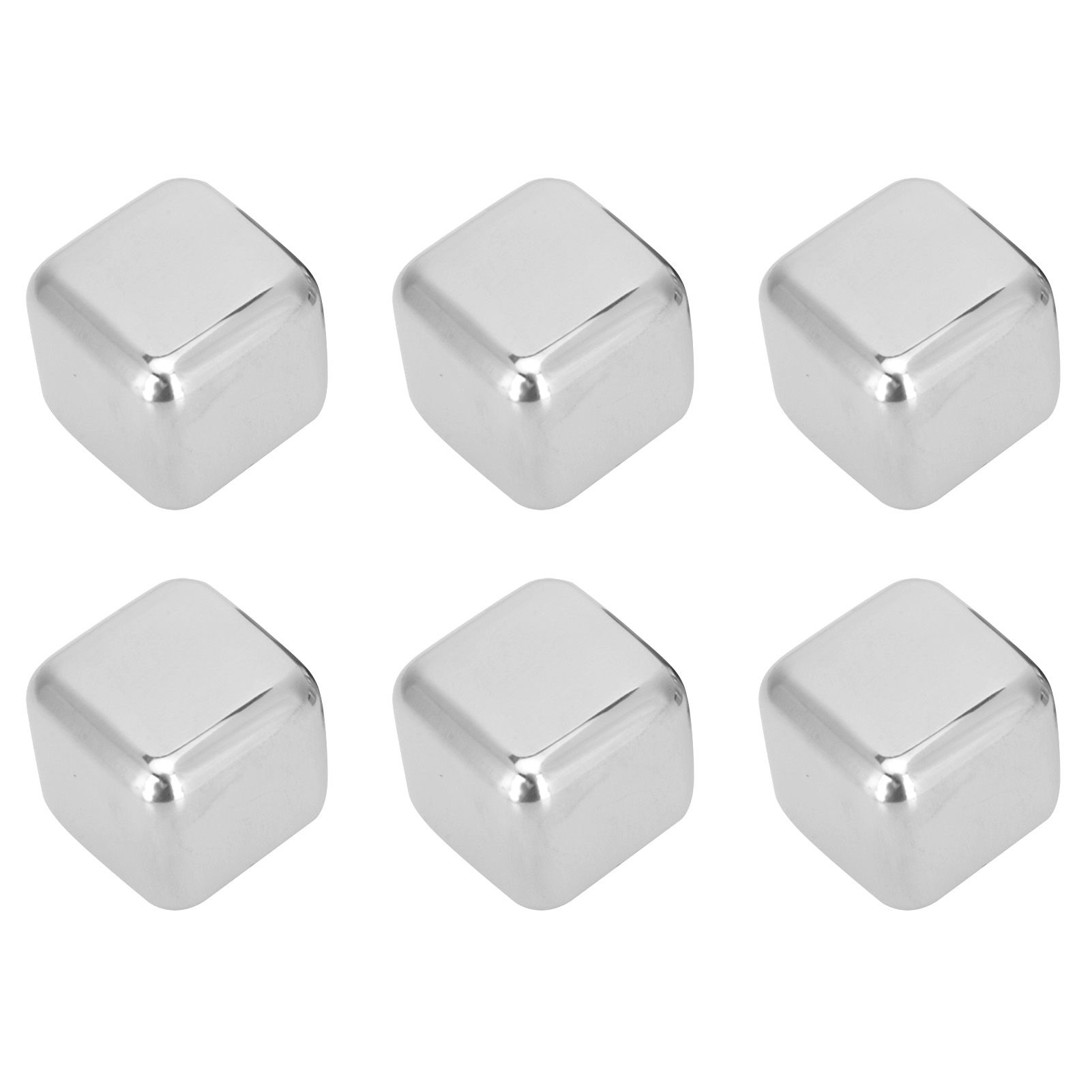 Stainless Steel Ice Cubes Reusable Whiskey Wine Chilling Stones with Ice Tong view 6