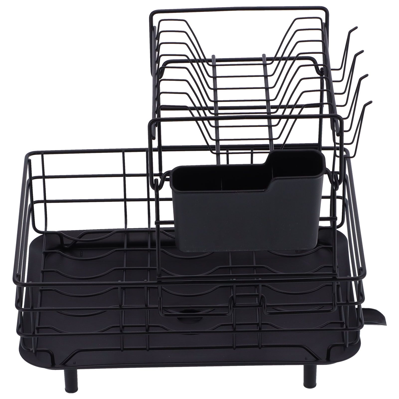 Drain Rack Double Layer Wrought Iron Double Countertop Dish Chopsticks Storage view 7