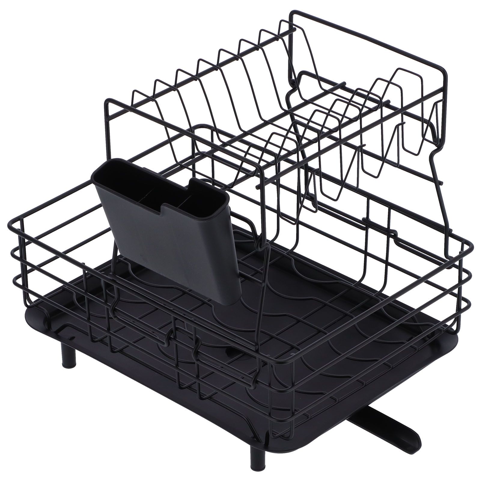 Drain Rack Double Layer Wrought Iron Double Countertop Dish Chopsticks Storage view 8