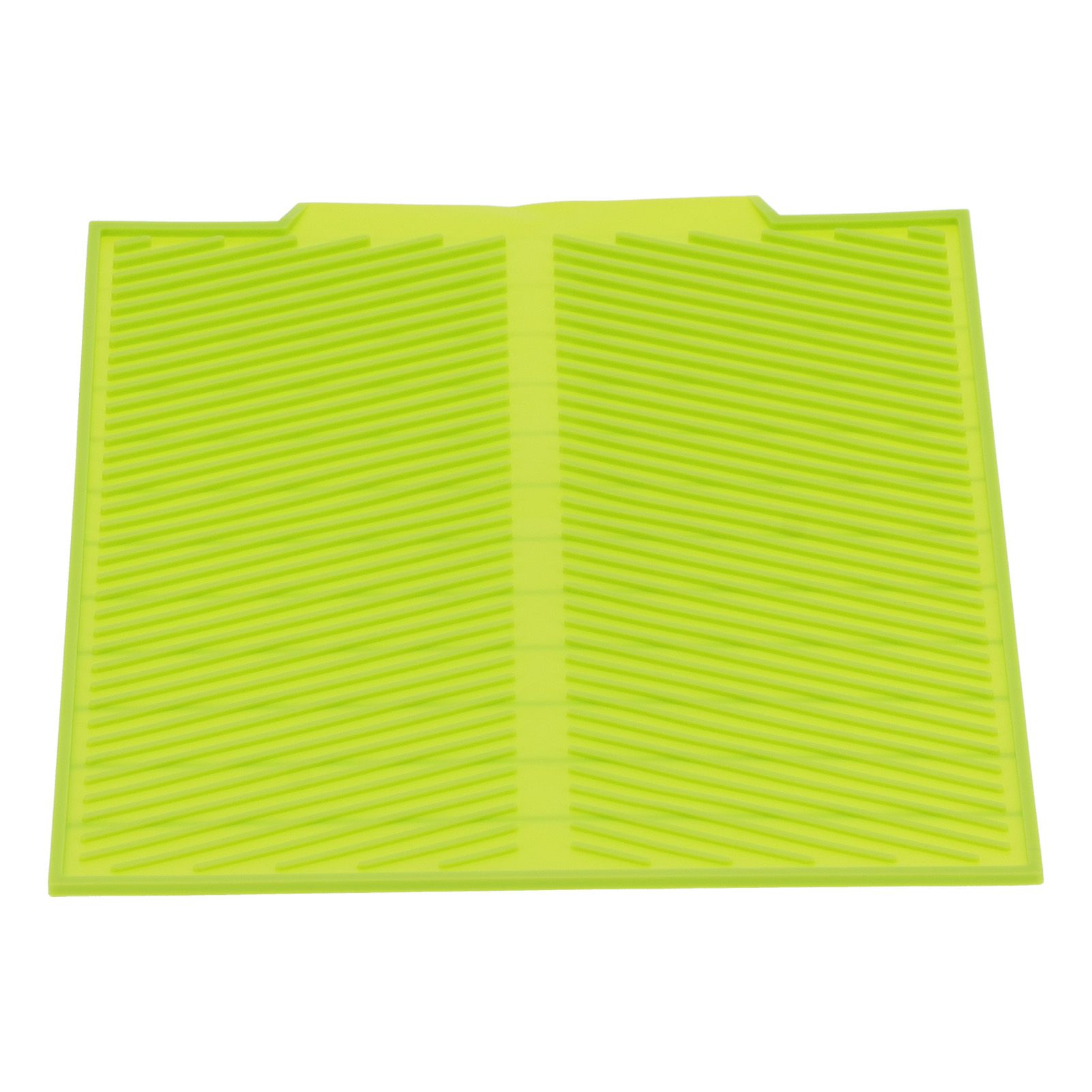 Dish Drying Mat 16.9x13.0in Food Grade Silicone Flexible Durable Collapsible view 3