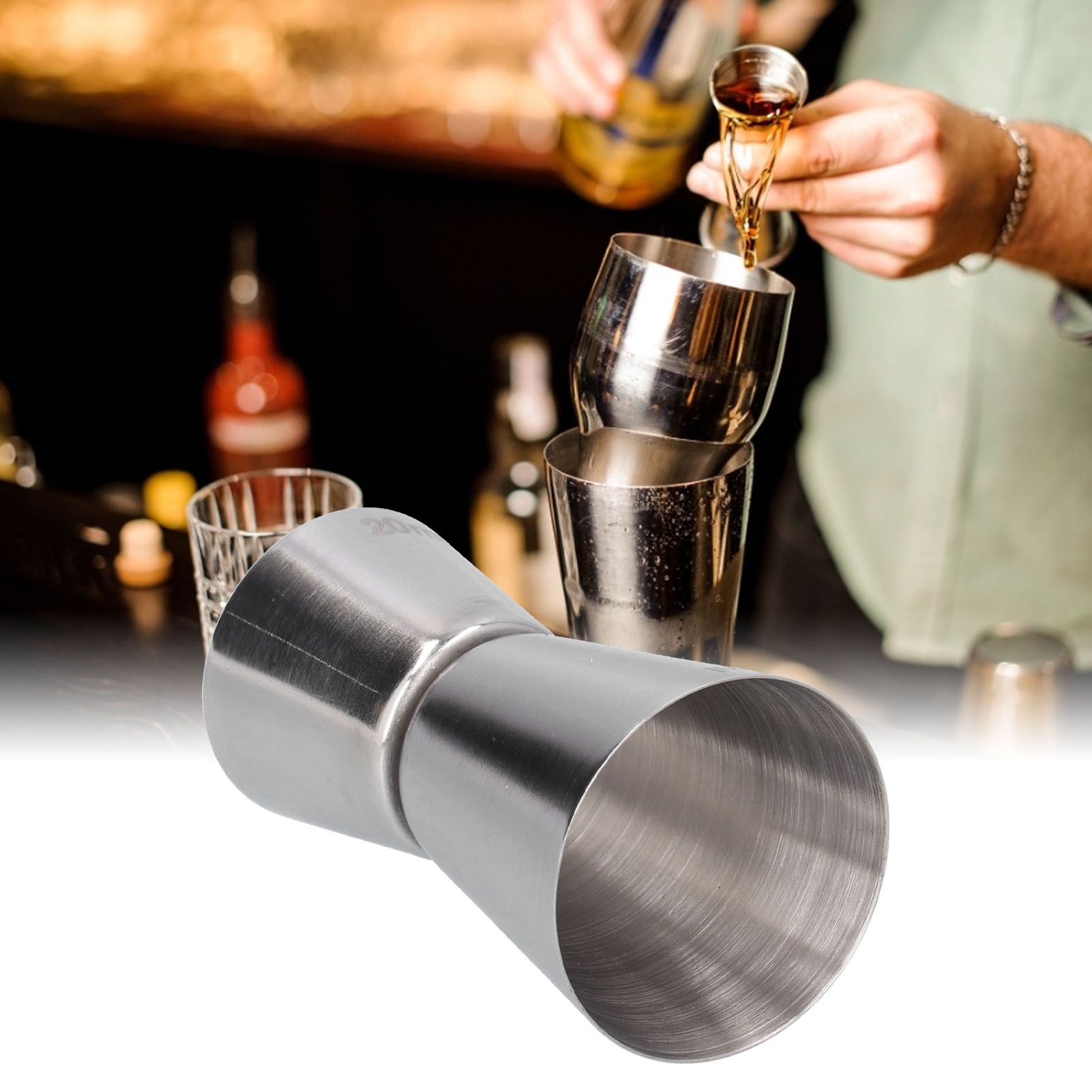 Cocktail Measure Cup 20/30ml DoubleHeaded Stainless Steel Cocktail Measure Cup view 12
